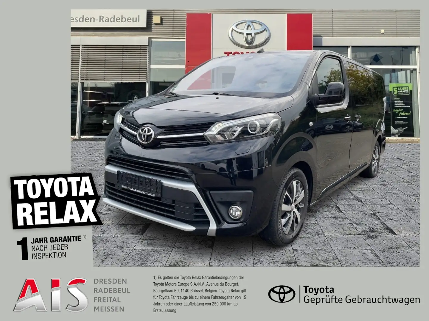 Toyota Proace Verso 2.0 D-4D L2 Executive StandHz*AHK Noir - 1