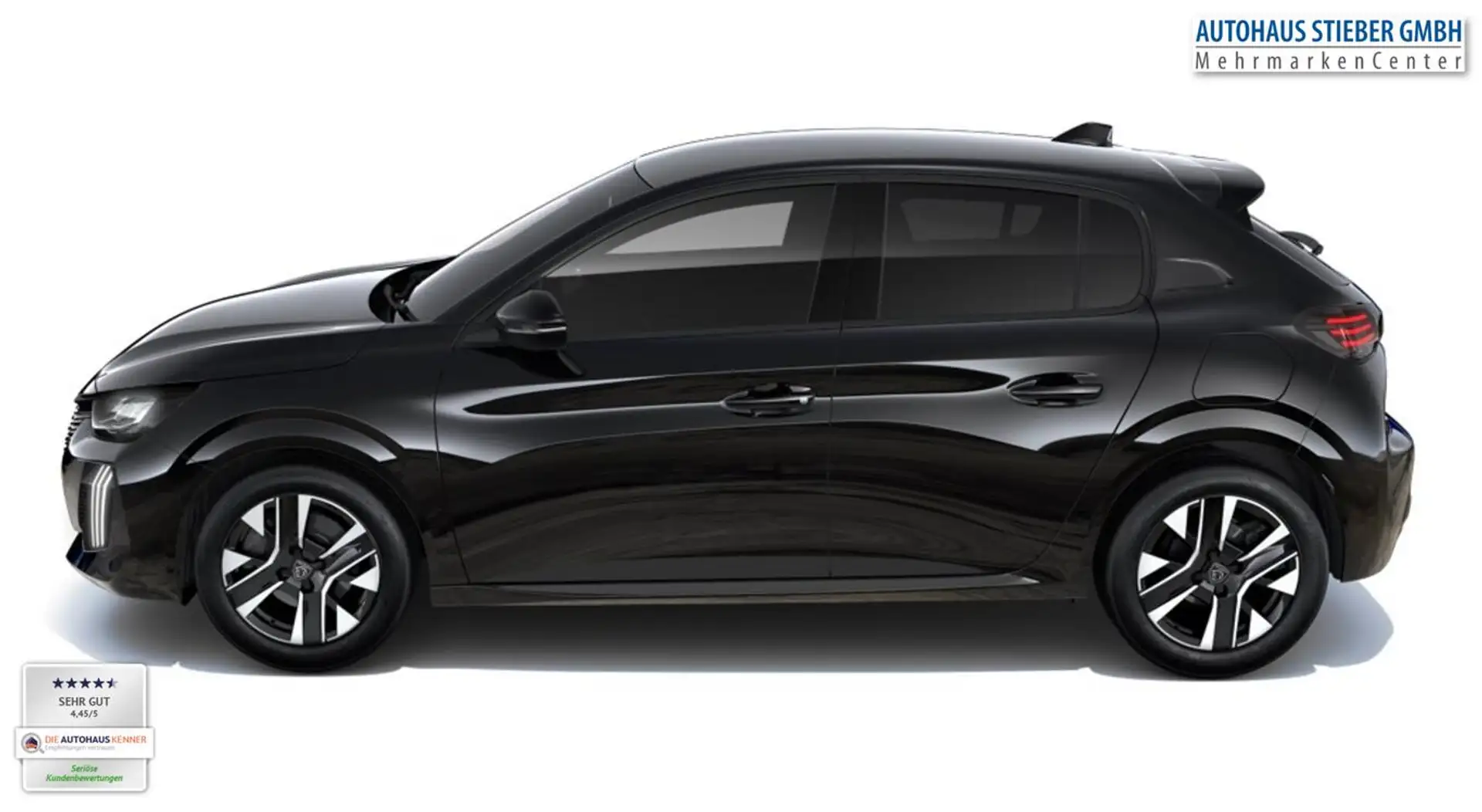 Peugeot 208 100 Allure KeyL PDC PrivG MirrorL 16Z SHZ BT 74... Schwarz - 2