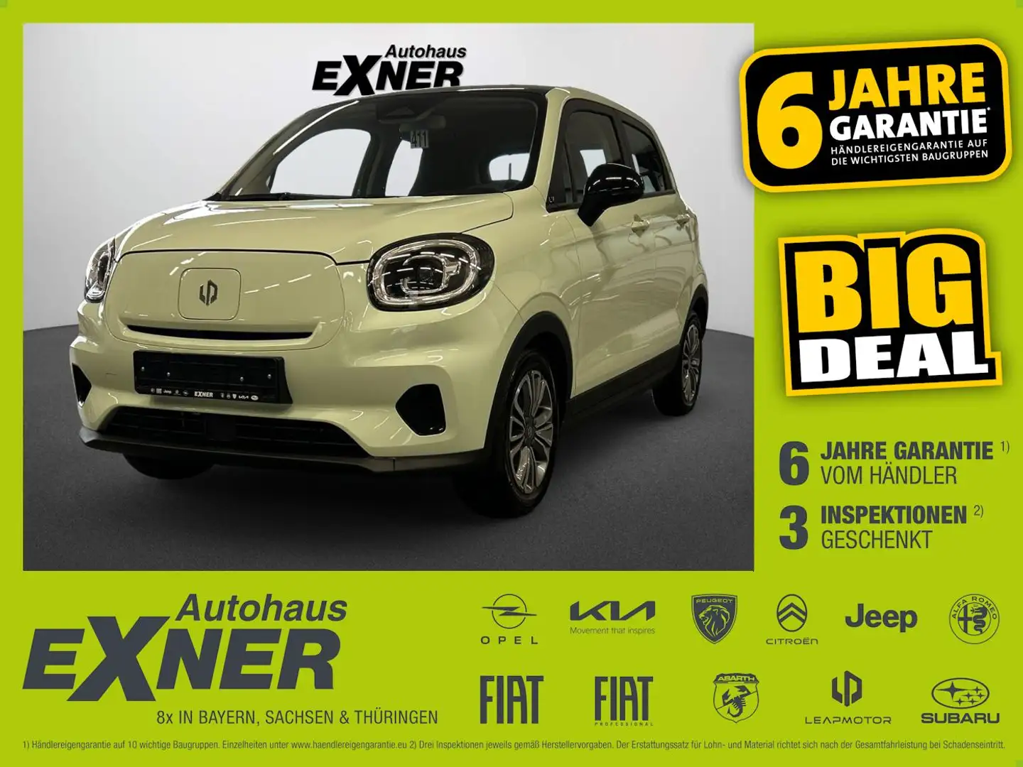 Leapmotor T03 ACC, Alu, Navi, Panoramaglasdach, Klima Vert - 1