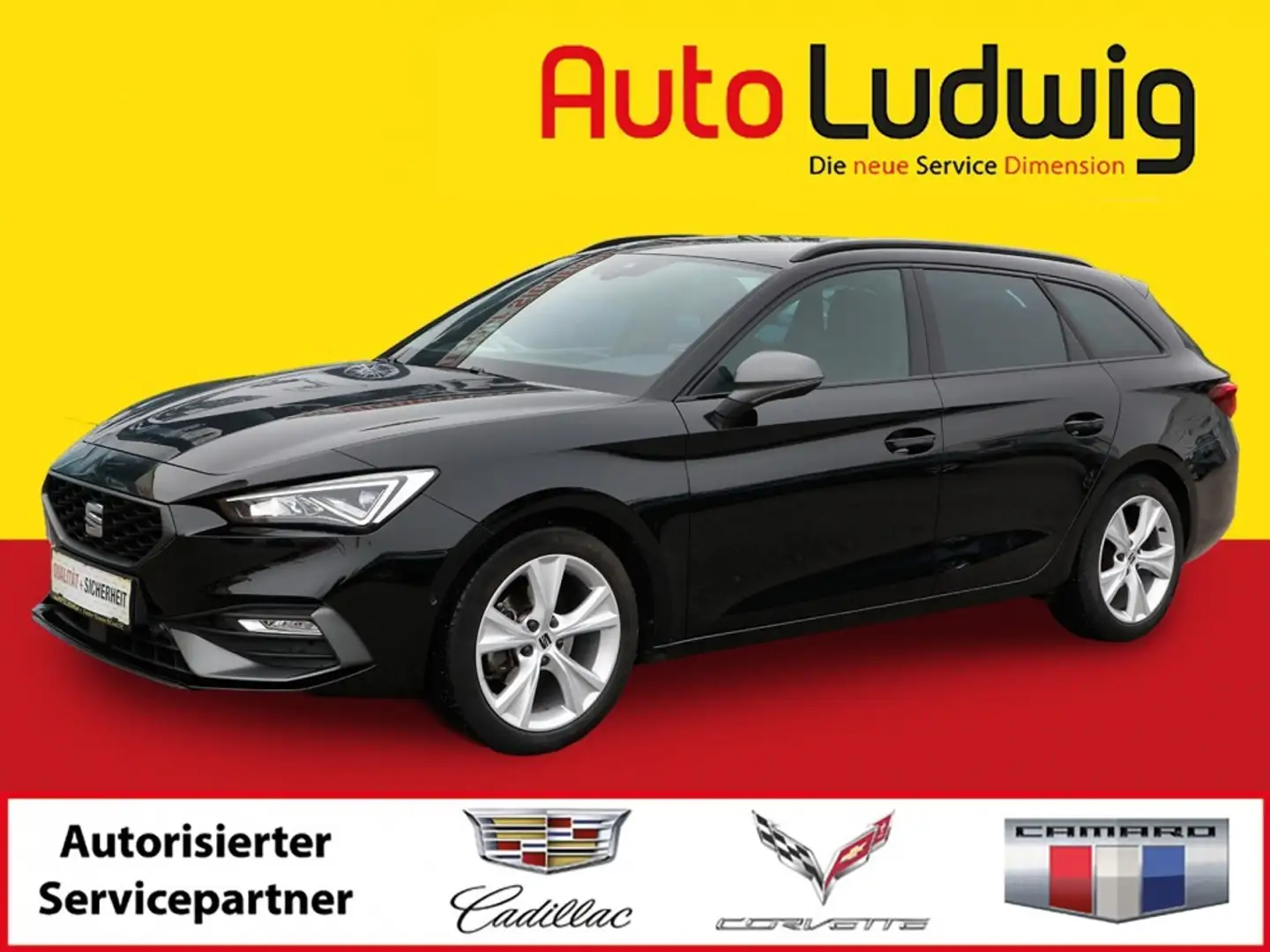 SEAT Leon SP 1,5 TSI ACT FR*VIRTUAL*NAVI*LED*PDC*KAMERA*T... Schwarz - 1