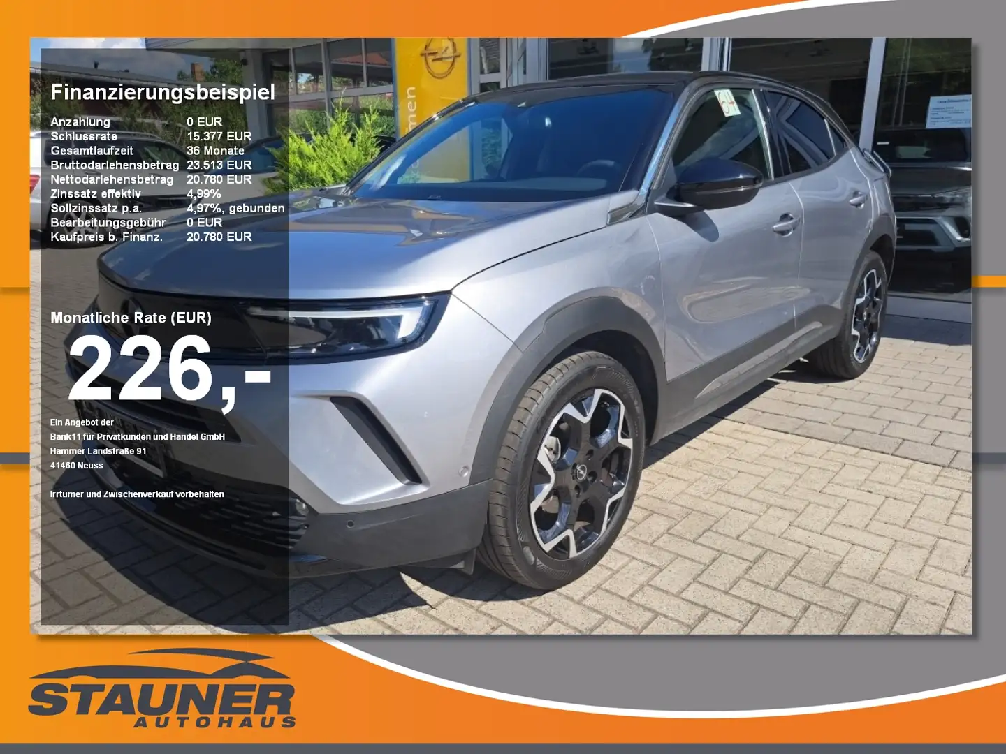 Opel Mokka 1.2 Turbo Ultimate LED Scheinwerfer, Navi Grau - 1