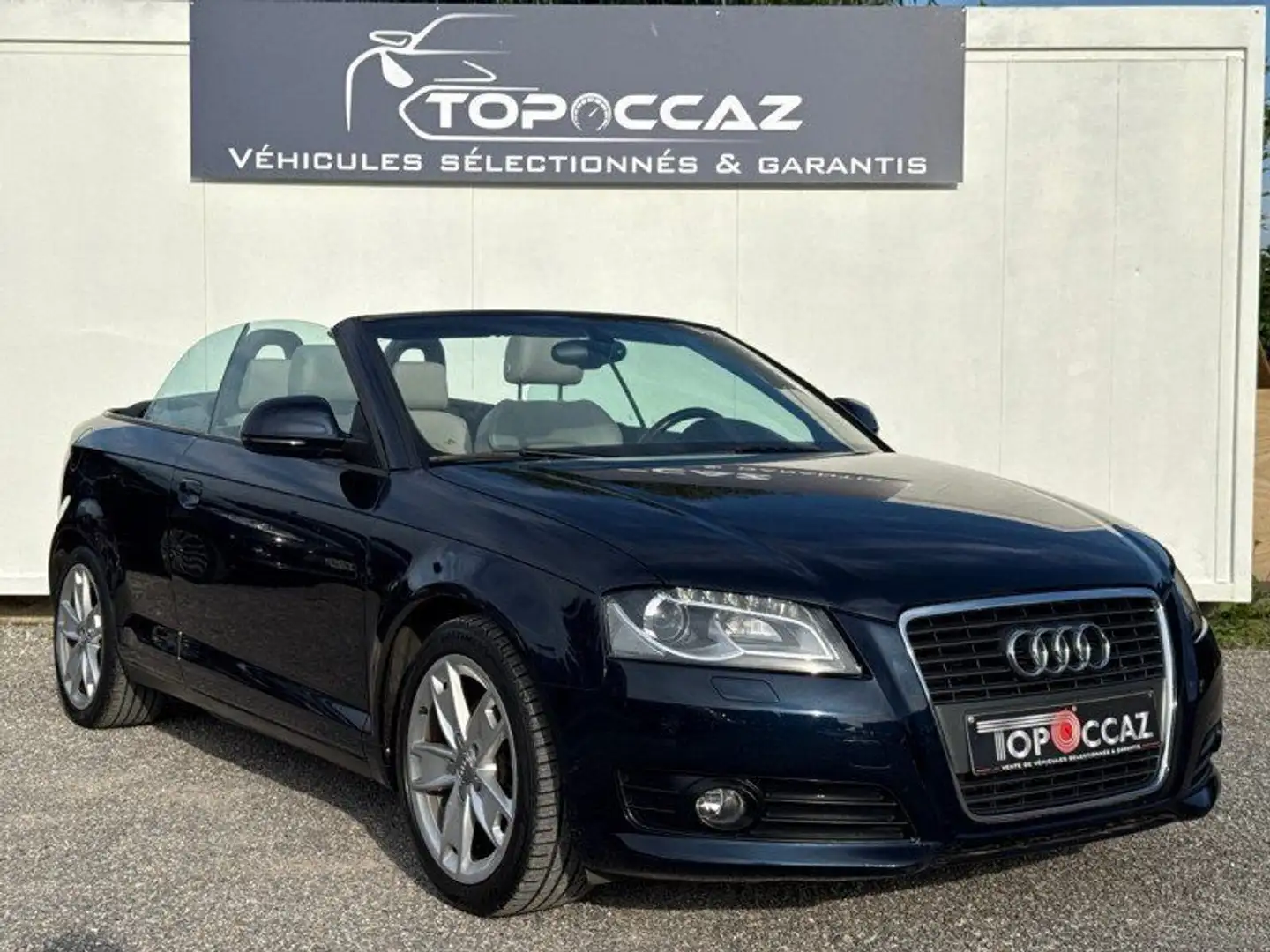 Audi A3 CABRIOLET 2.0 TDI 140CH DPF AMBITION LUXE S TRONIC Bleu - 2