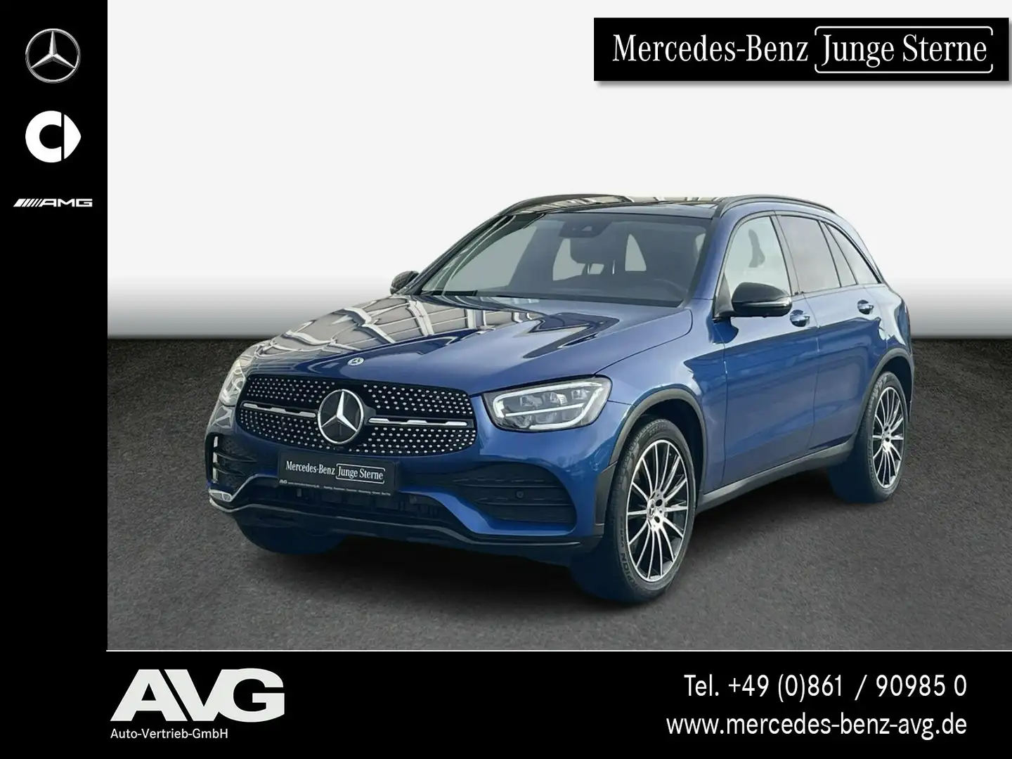 Mercedes-Benz GLC 300 GLC 300 e 4M AMG Pano AHK Burmester 360° Memory Blau - 1