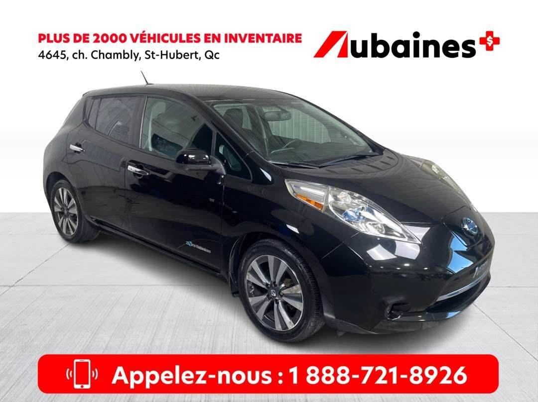 2016 Nissan Leaf SL Mags Cuir GPS Sièges chauffants Caméra de recul