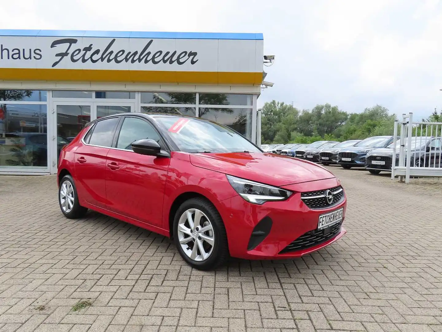 Opel Corsa Aut. Eleg. LED+SHZ+TEMP+PDC+TWA+PDC+GJR Rood - 1