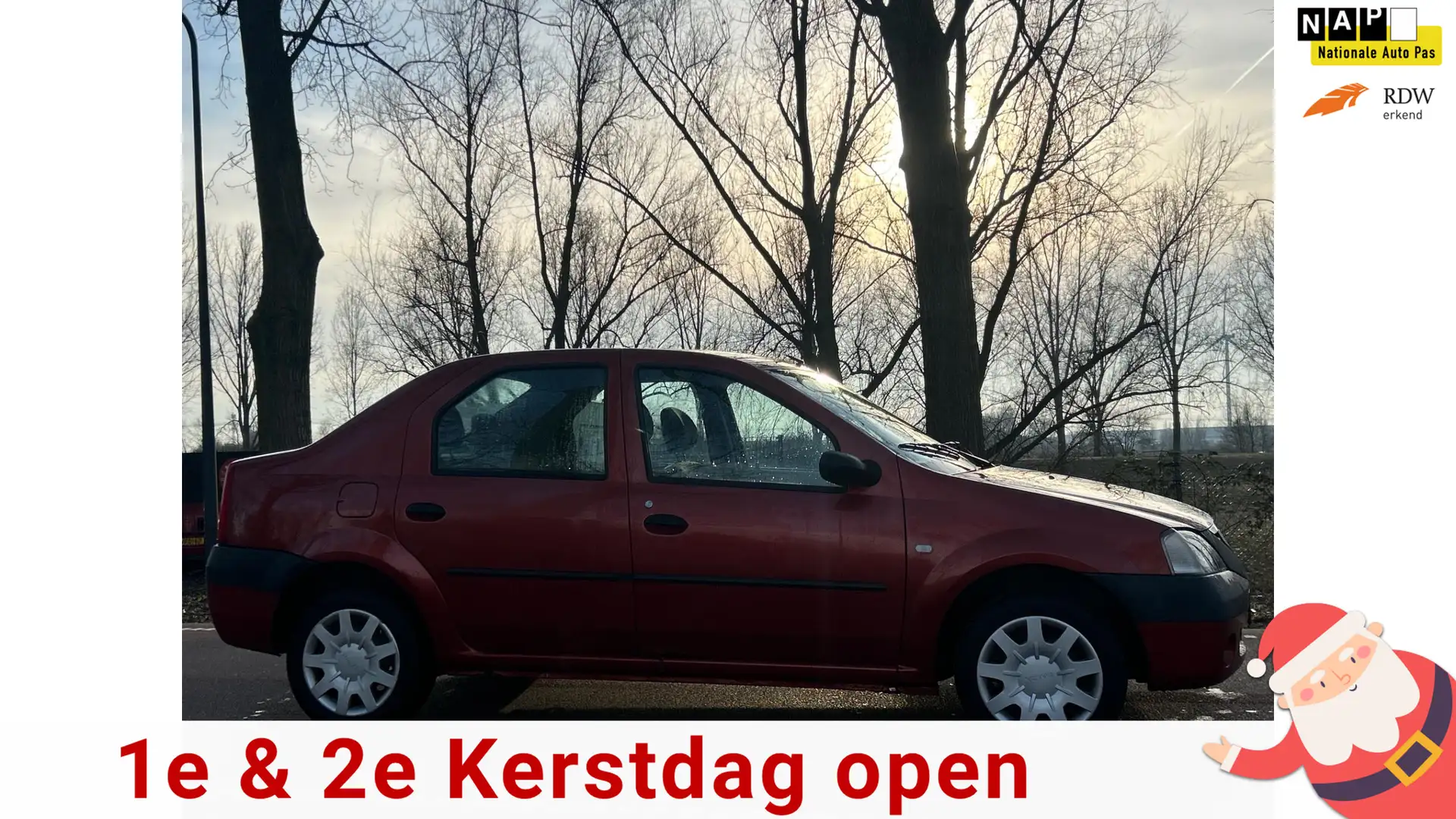 Dacia Logan 1.4 Ambiance APK!ZUINIG!KOOPJE! Rood - 1