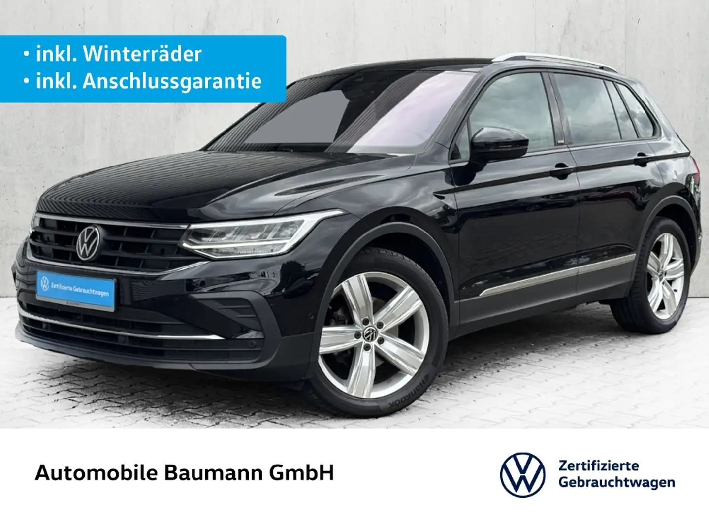 Volkswagen Tiguan 1.5 TSI DSG "ACTIVE" *AHK*LED*KEYLESS* Schwarz - 1