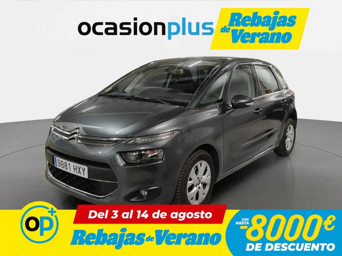 Citroen C4 Picasso 1.6e-HDi Intensive 115 Gris - 1