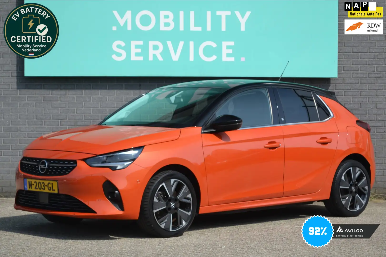 Opel Corsa-e E-Launch Edition 50 kWh 92%SOH AUT Virtual Cockpit Orange - 1