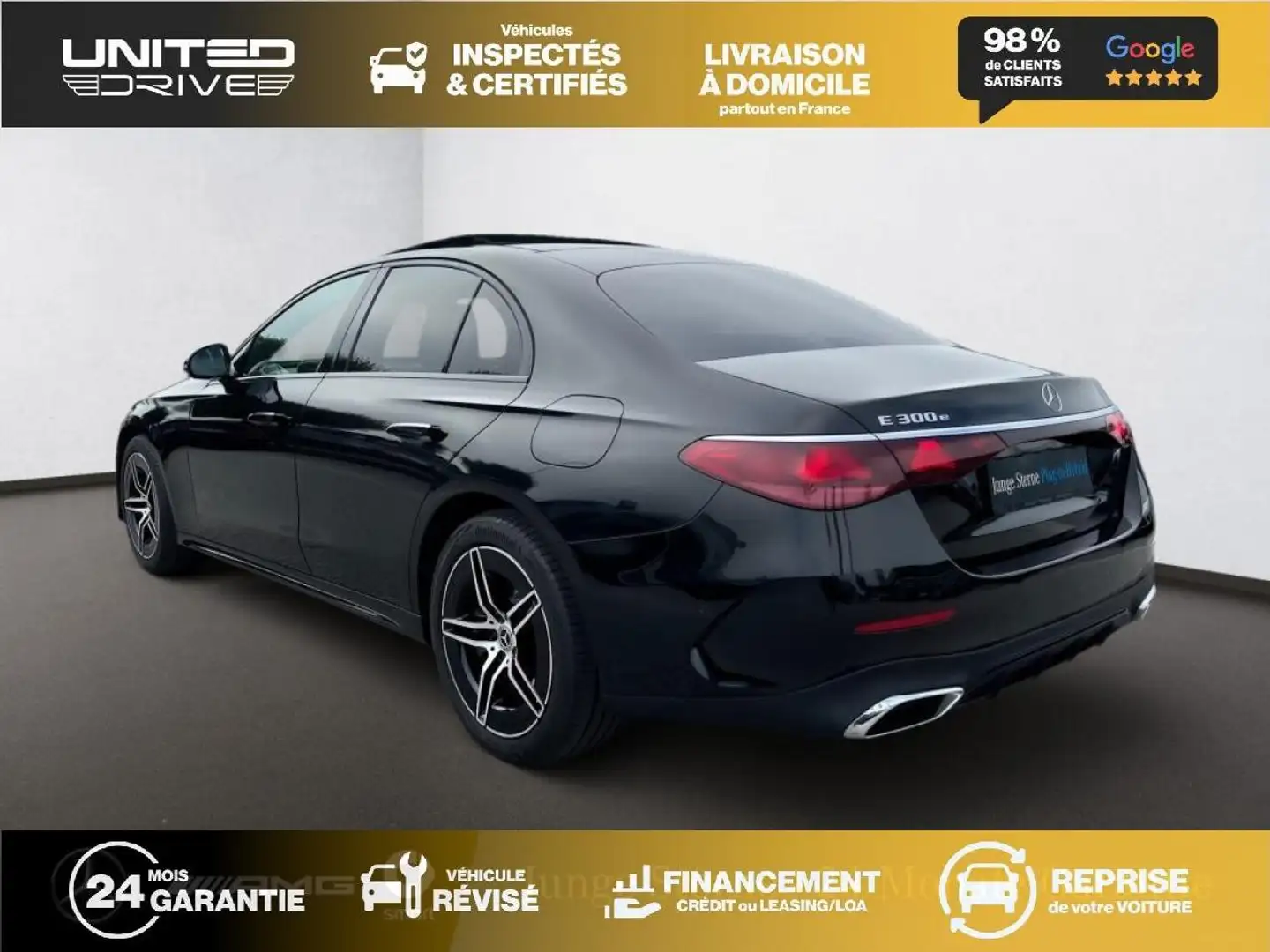 Mercedes-Benz E 300 E 300 e + Hybrid EQ - BVA 9G-Tronic BERLINE - BM 214 AMG Line - BVA Noir - 2