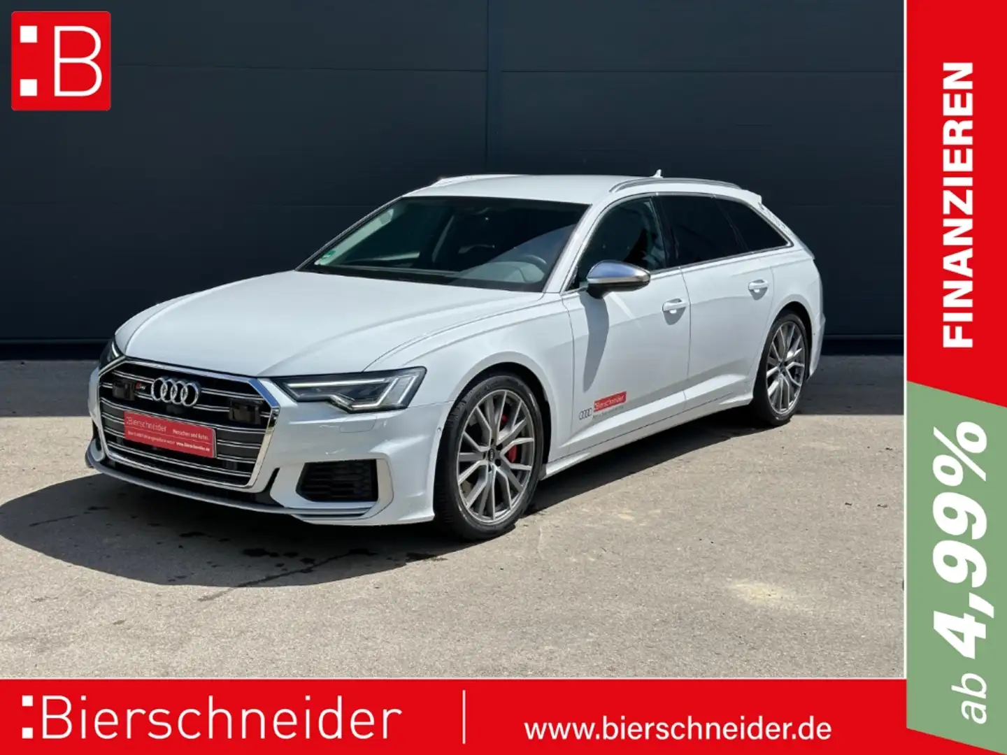 Audi S6 Av. TDI MATRIX LED NAVI STANDHZG B&O MEMORY ACC KA Weiß - 1