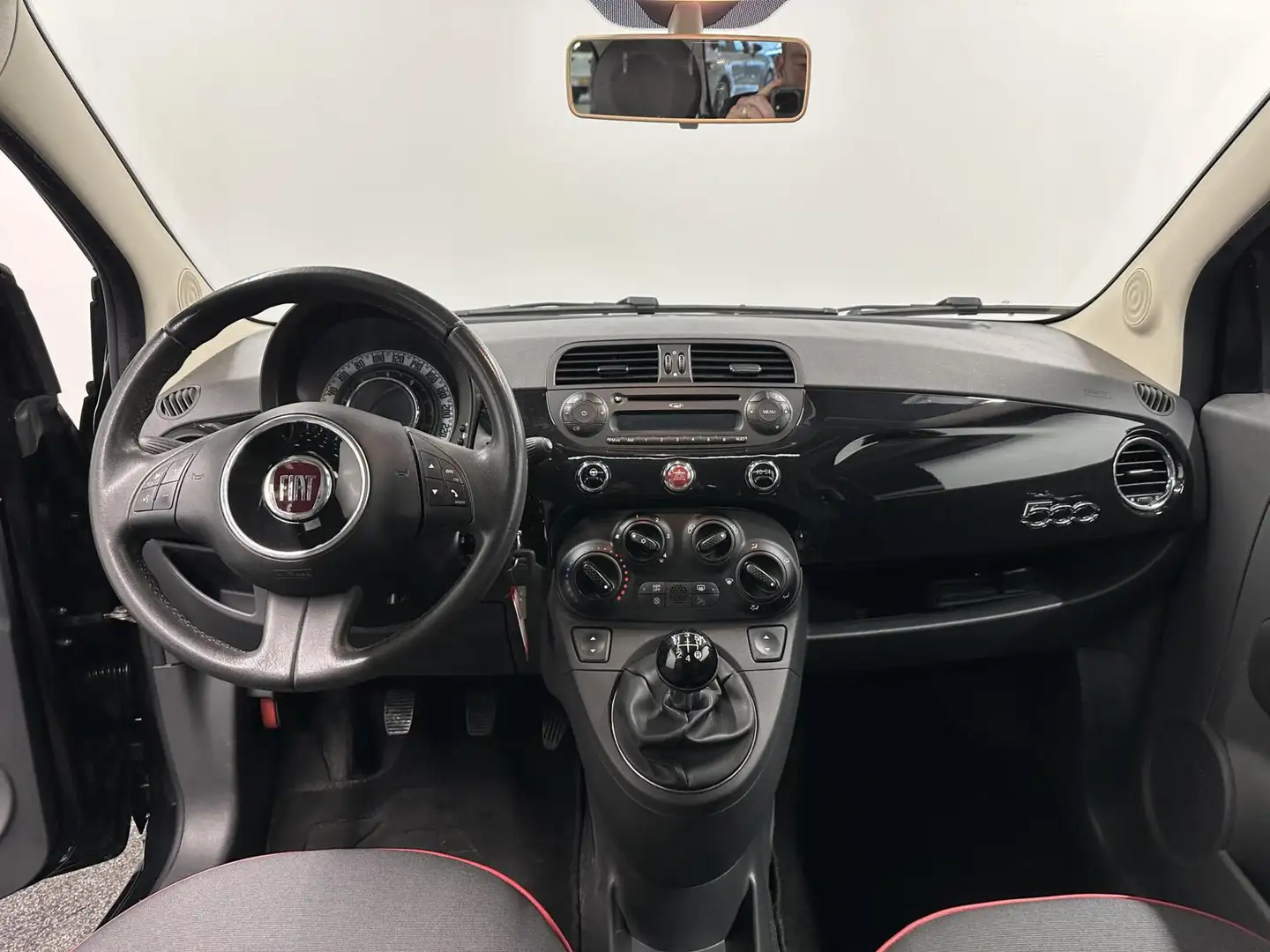 Fiat 500 1.3 JTD Sport|Pano|Airco| Schwarz - 2