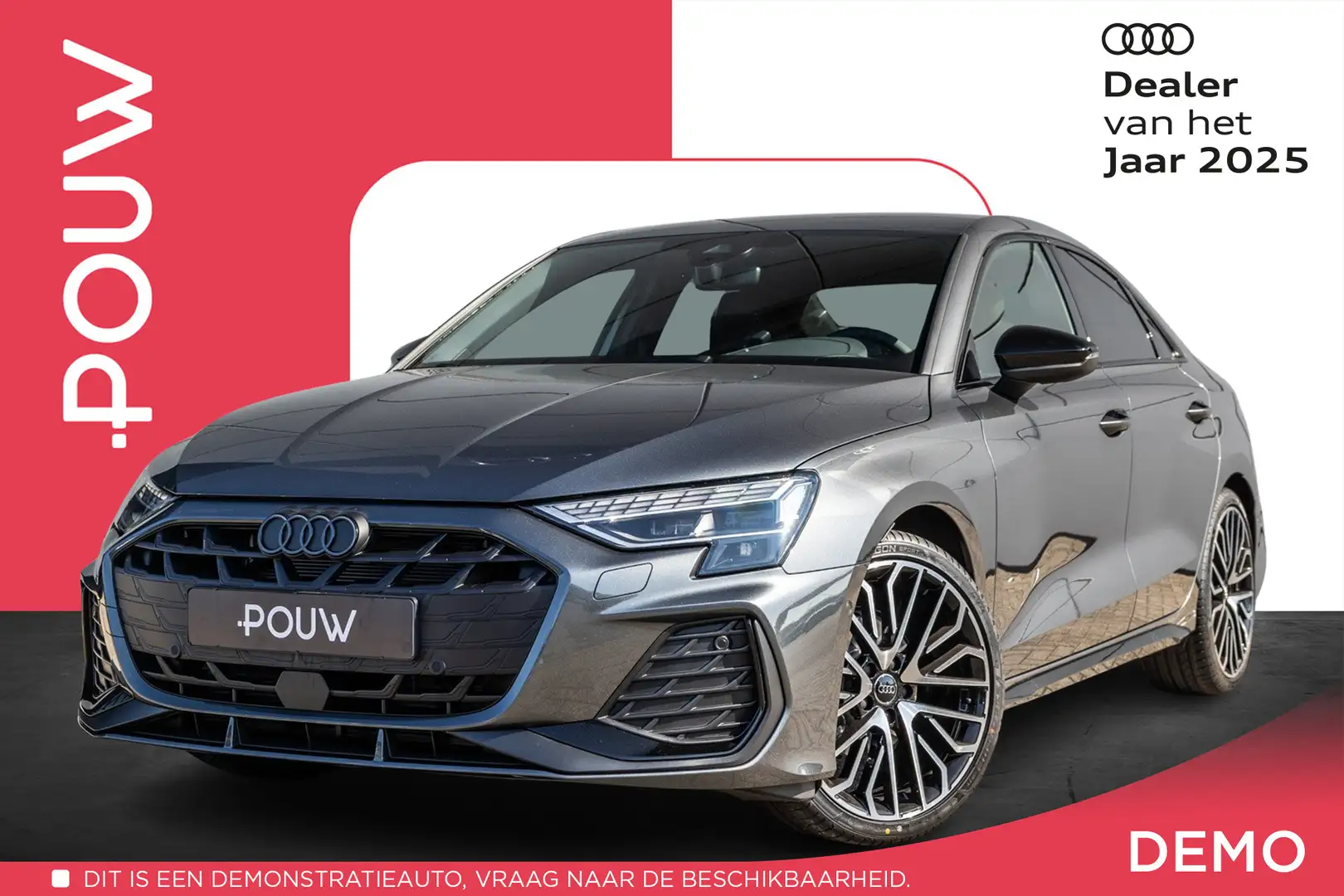 Audi A3 Limousine 30 TFSI 116pk S-tronic S Edition | Zwart Gris - 1