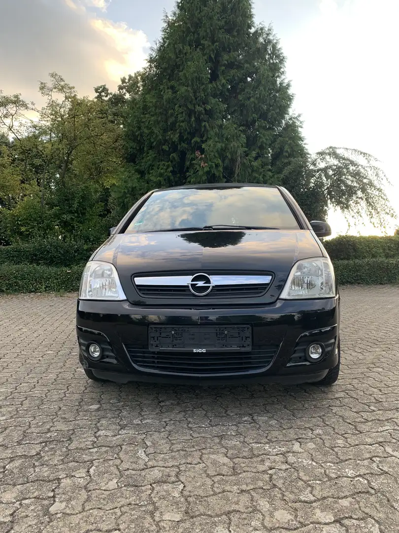 Opel Meriva 1.6 16V Klima, Top Zustand! Чорний - 2