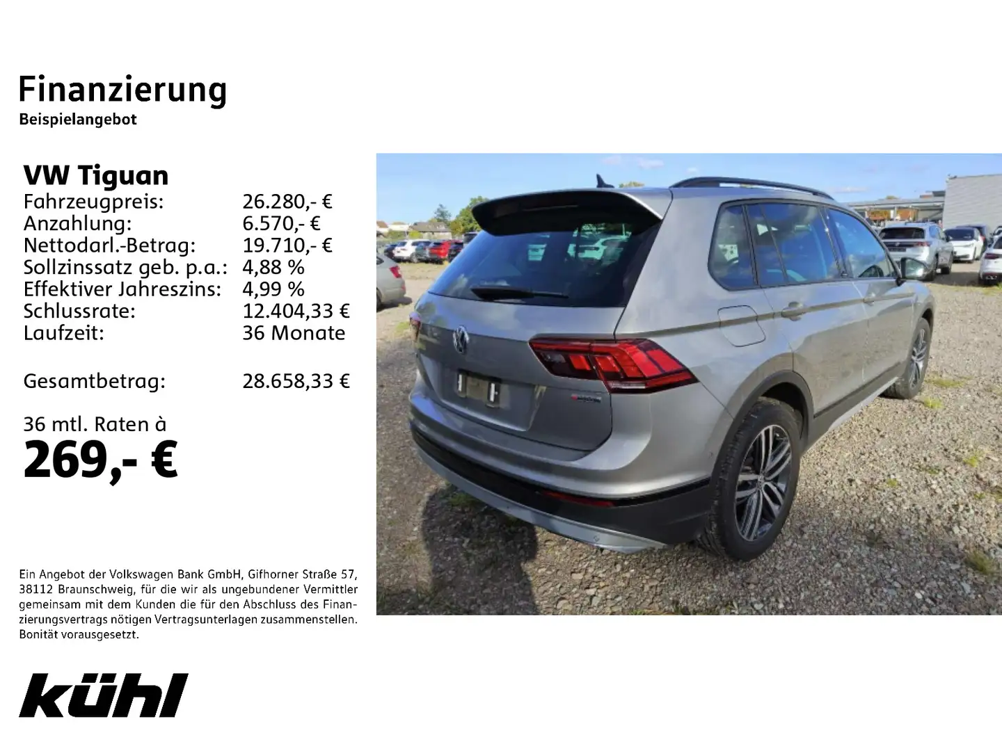 Volkswagen Tiguan 2.0 TDI 4M DSG Offroad LED/ACC/Kamera/App Silber - 2
