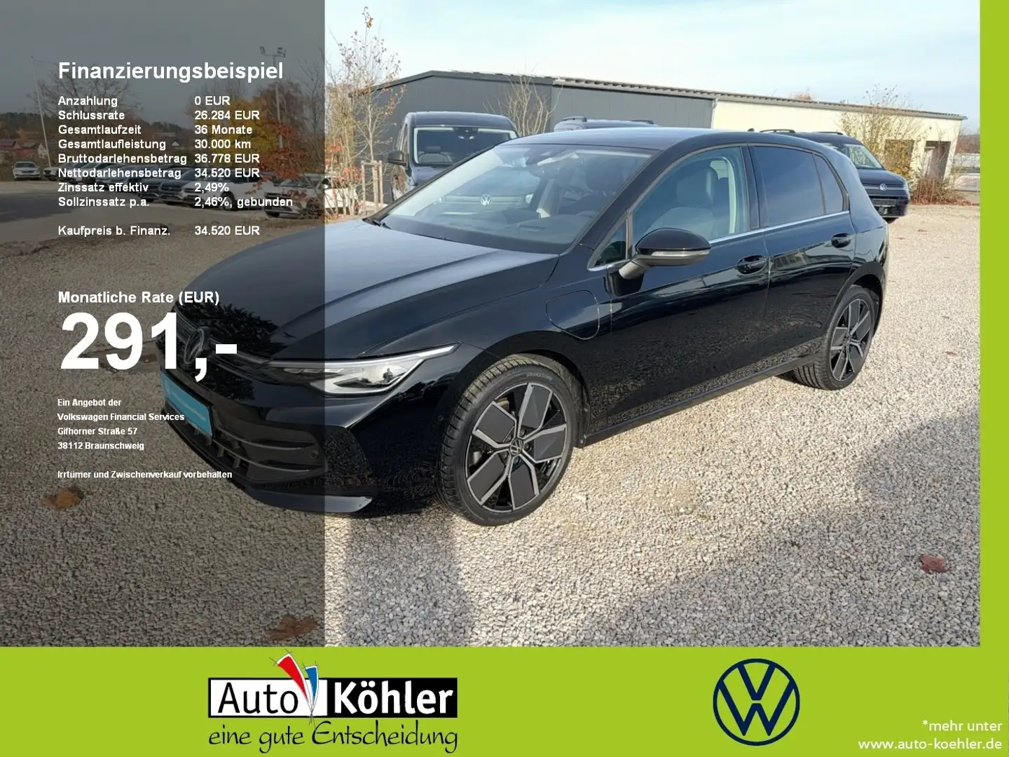 Volkswagen Golf Style eHybrid CarPlay+Matrix+ACC+AHK+LED Schwarz - 1