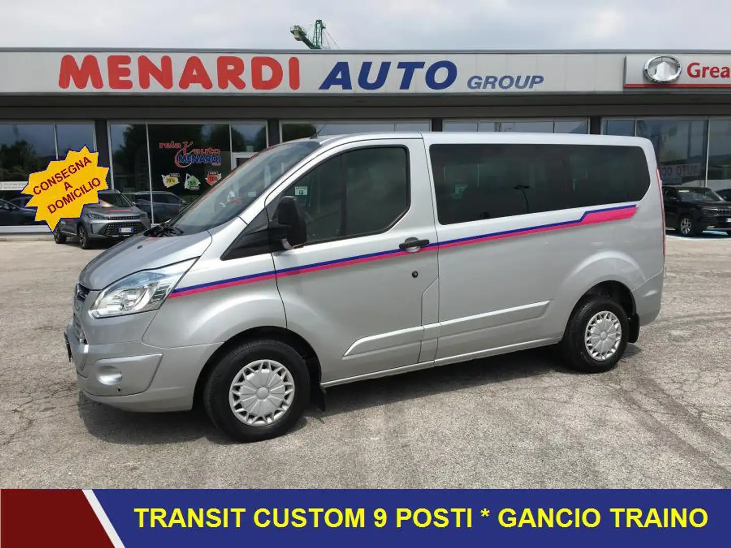 Ford Transit Custom 300 2.2 TDCi 9 POSTI Combi Trend IVA ESPOSTA * GA Argento - 1