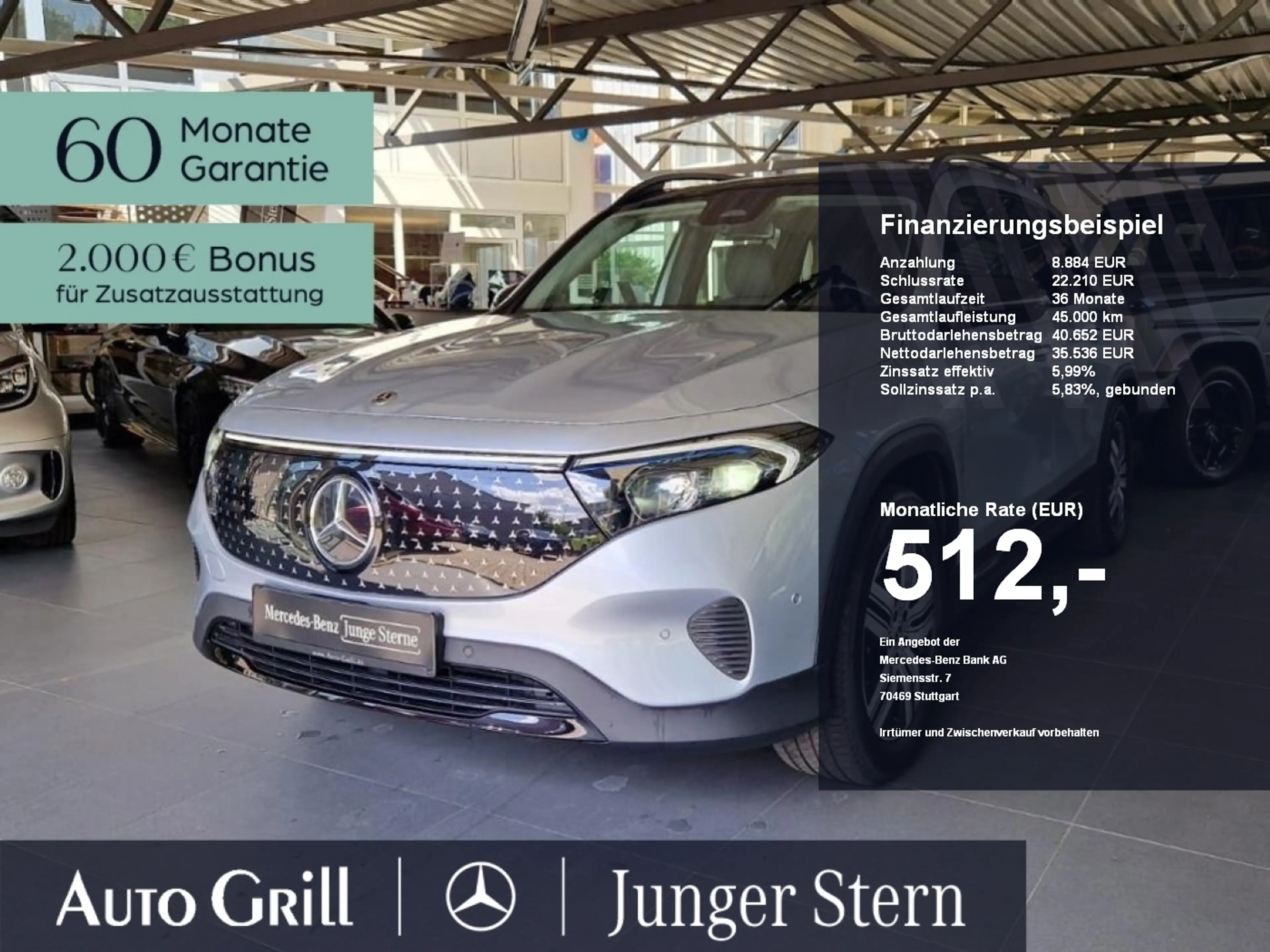 Mercedes-Benz EQB 300 4M ElectricArt Night Pano AHK Distronic
