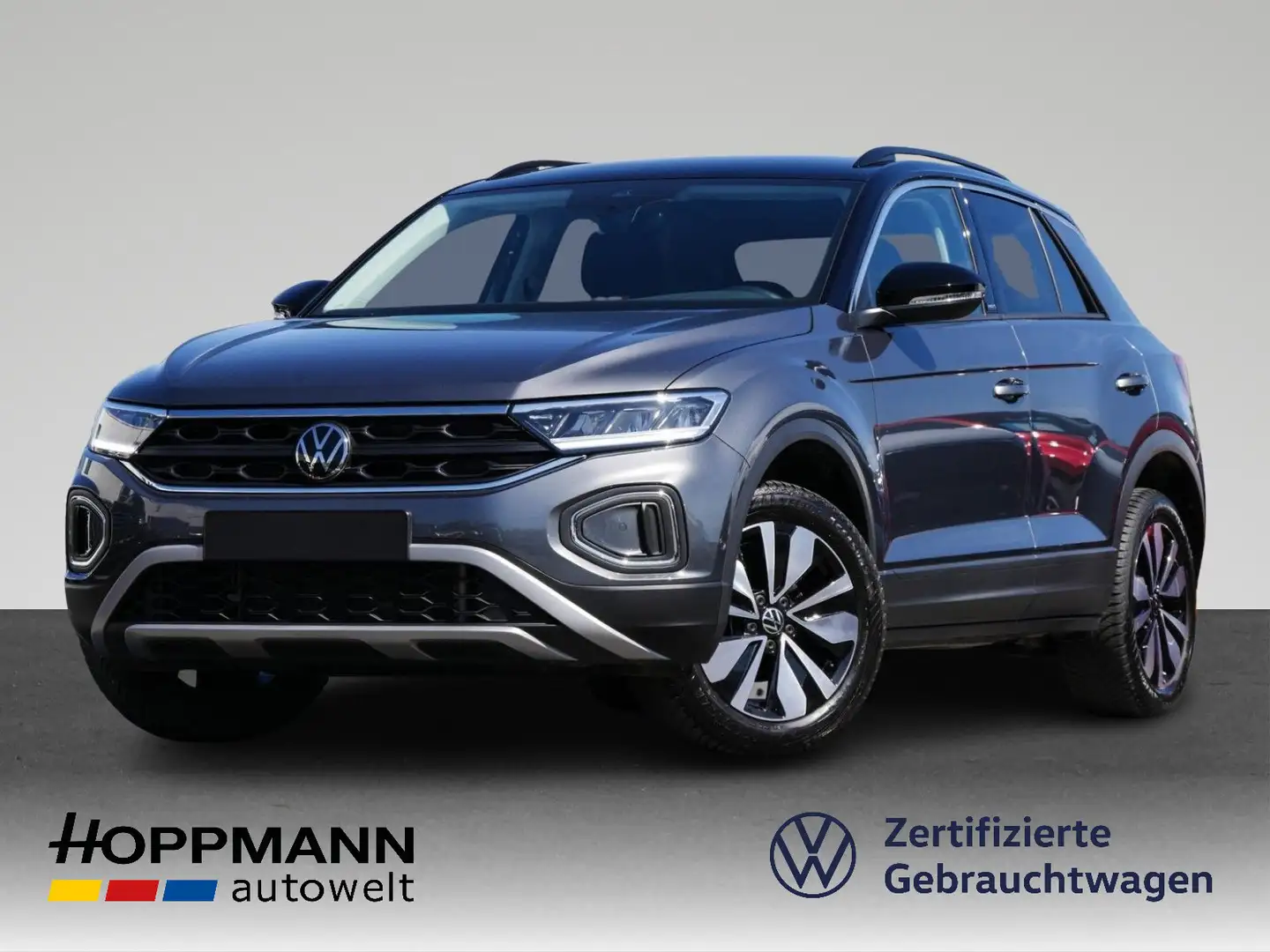 Volkswagen T-Roc MOVE 1.0 TSI mit Anschlussgarantie AHK Nav Gris - 1