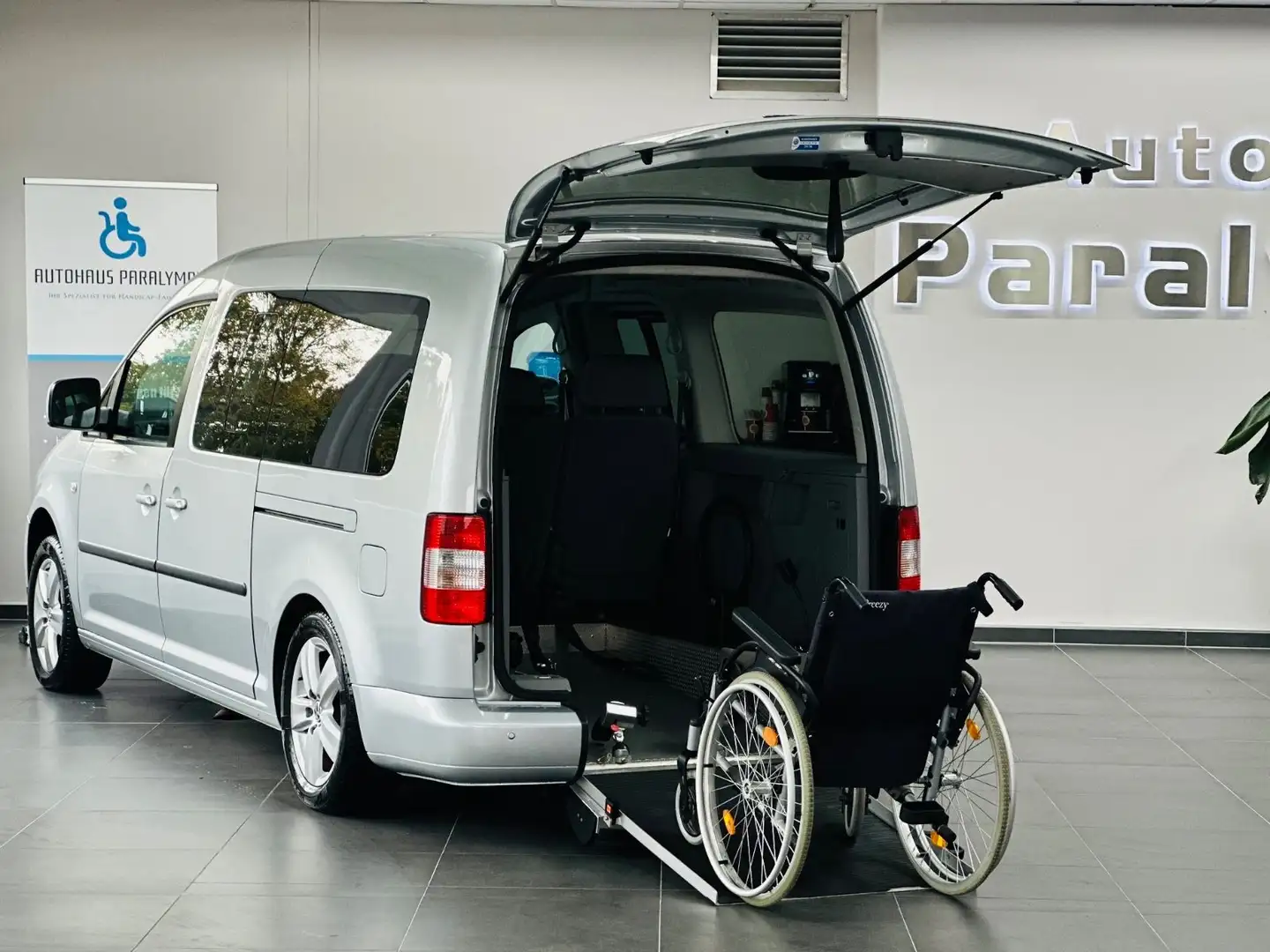 Volkswagen Caddy Maxi Life Behindertengerecht-Rampe + Sitz Argent - 1