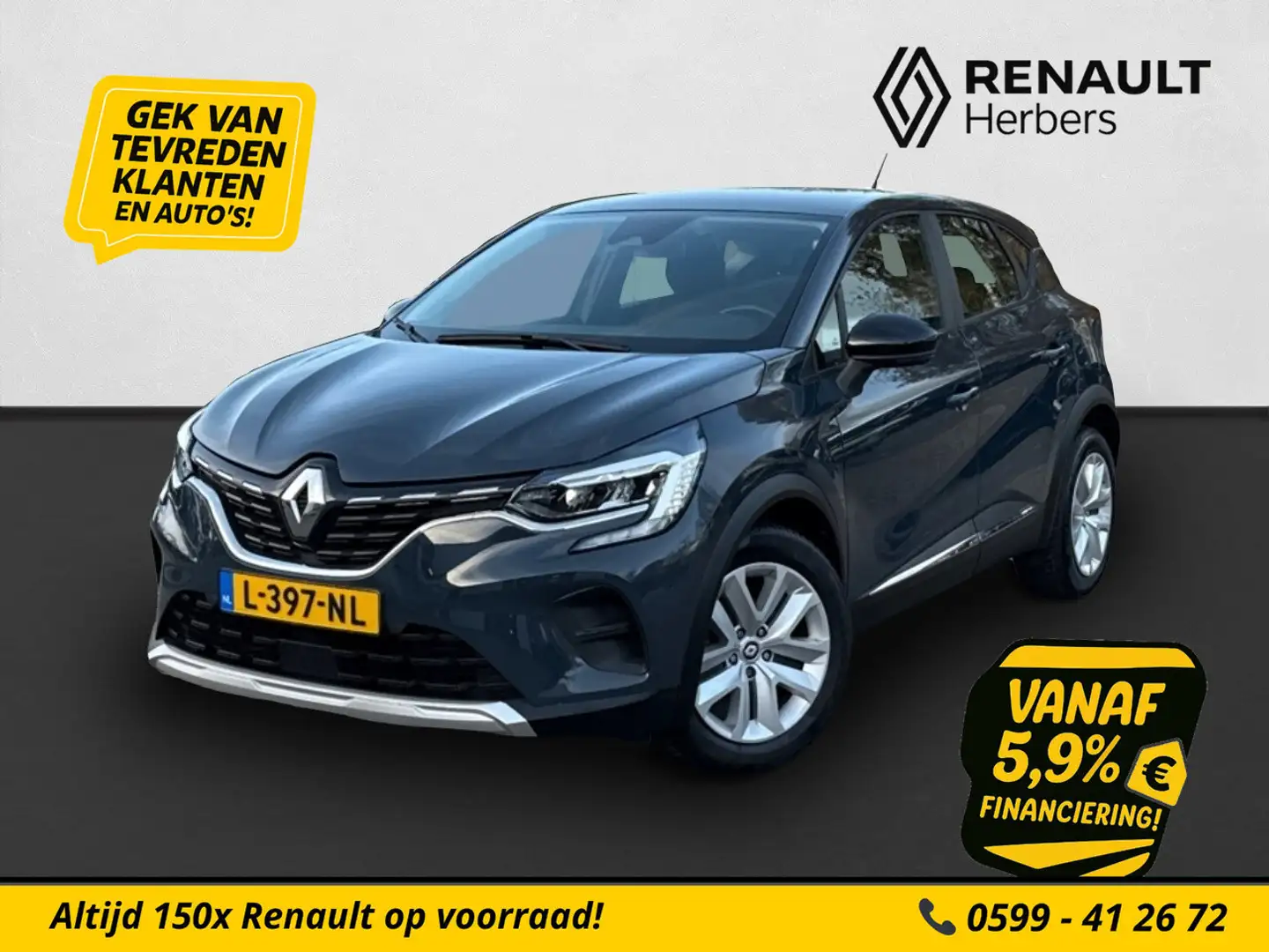 Renault Captur 1.0 TCe 90 Zen AIRCO / APPLE CARPLAY / CRUISE Grau - 1