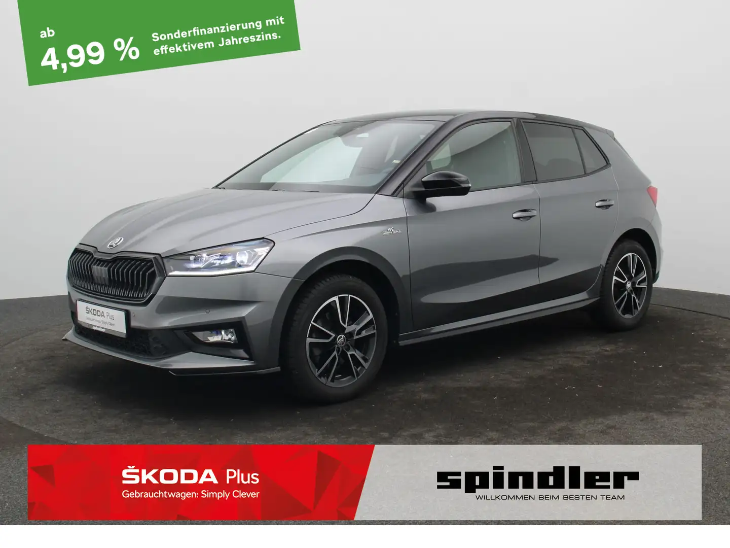 Skoda Fabia Monte Carlo 1.0 TSI / LED, ACC, RFK, Navi Grau - 1
