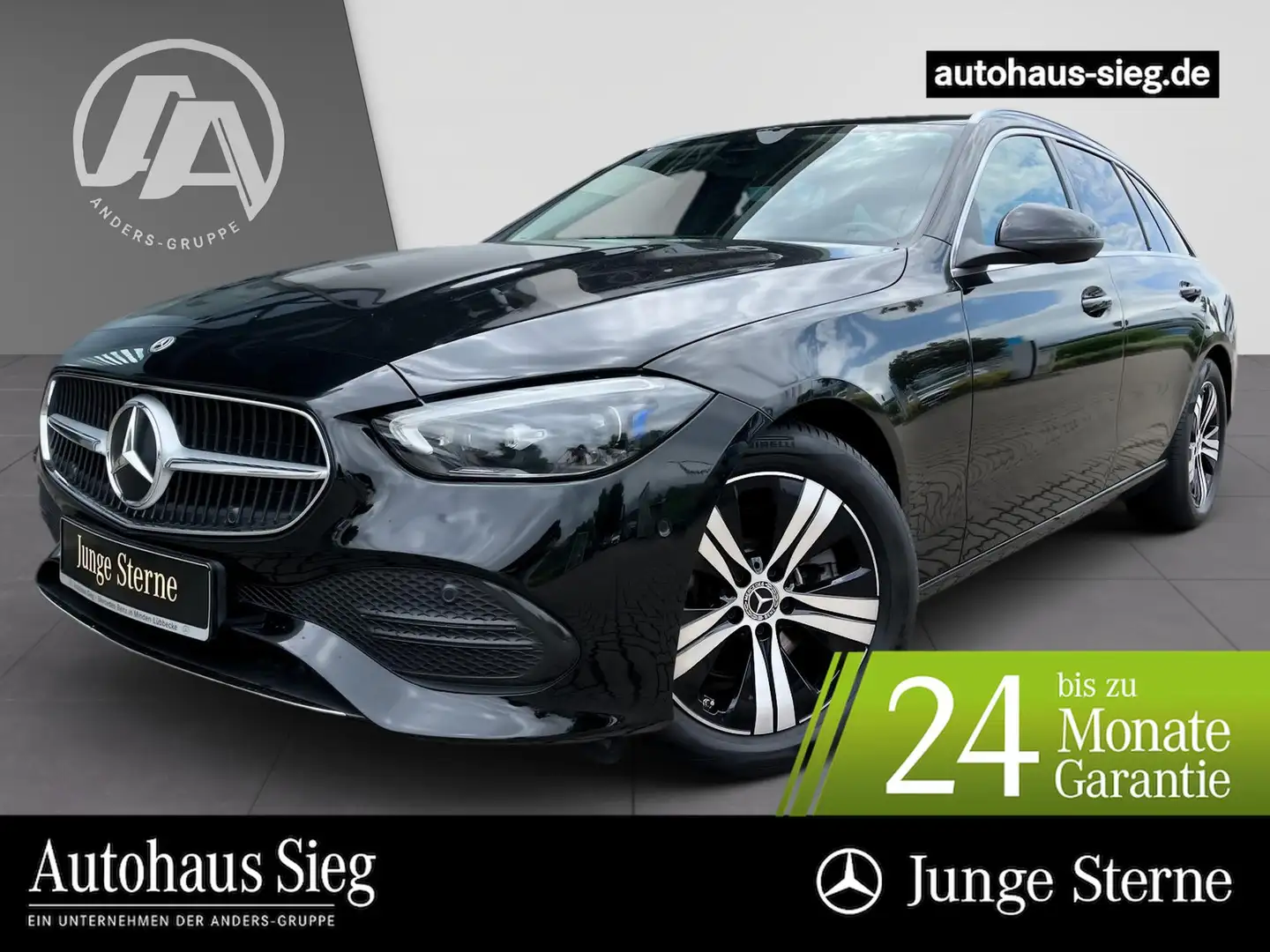 Mercedes-Benz C 200 d T Avantgarde+MBUX+AHK+DIGITAL+Kam+Easy P Schwarz - 1