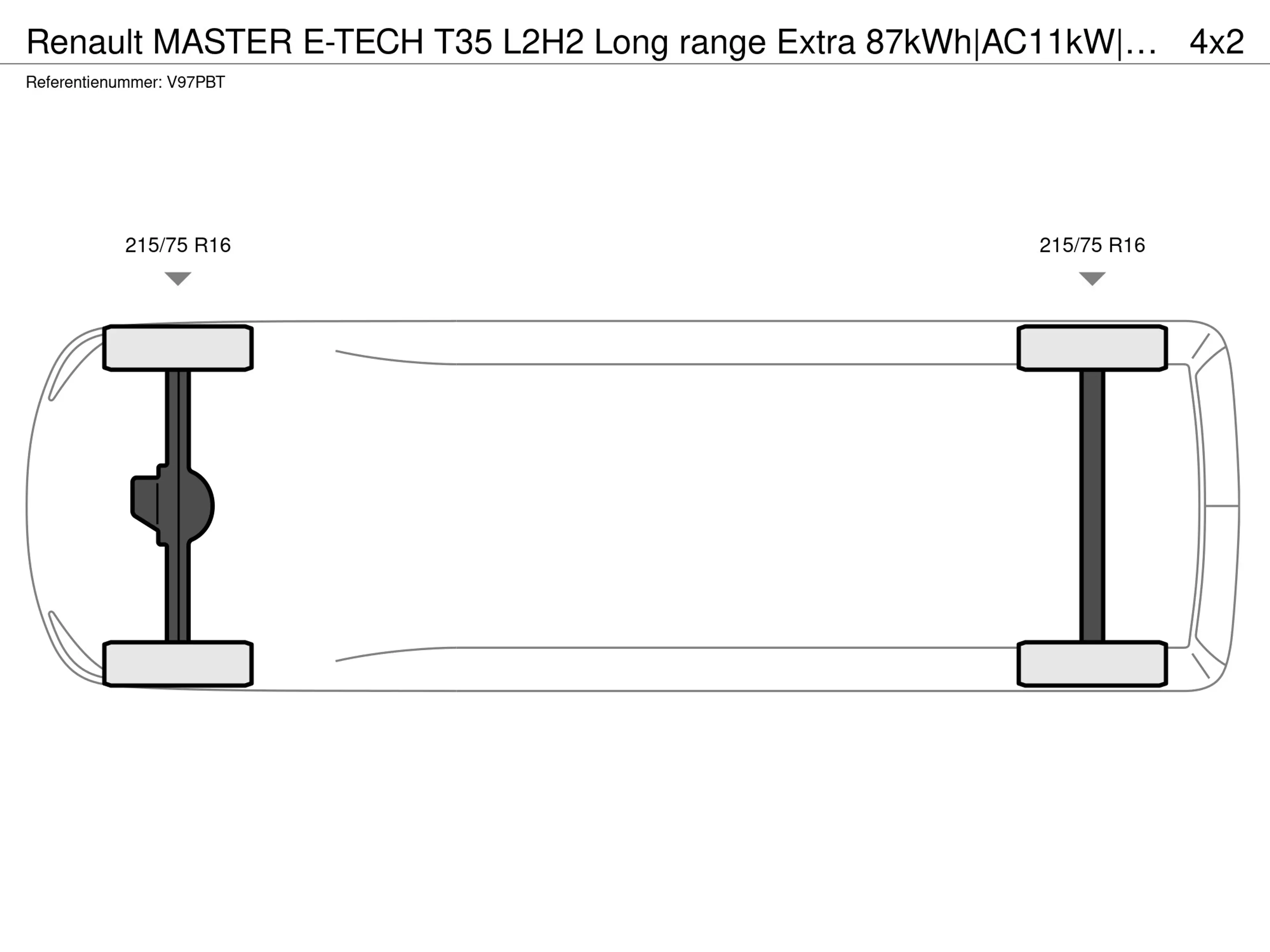 Renault Master E-TECH T35 L2H2 Long range Extra 87kWh|AC11kW|DC13 — photo 15