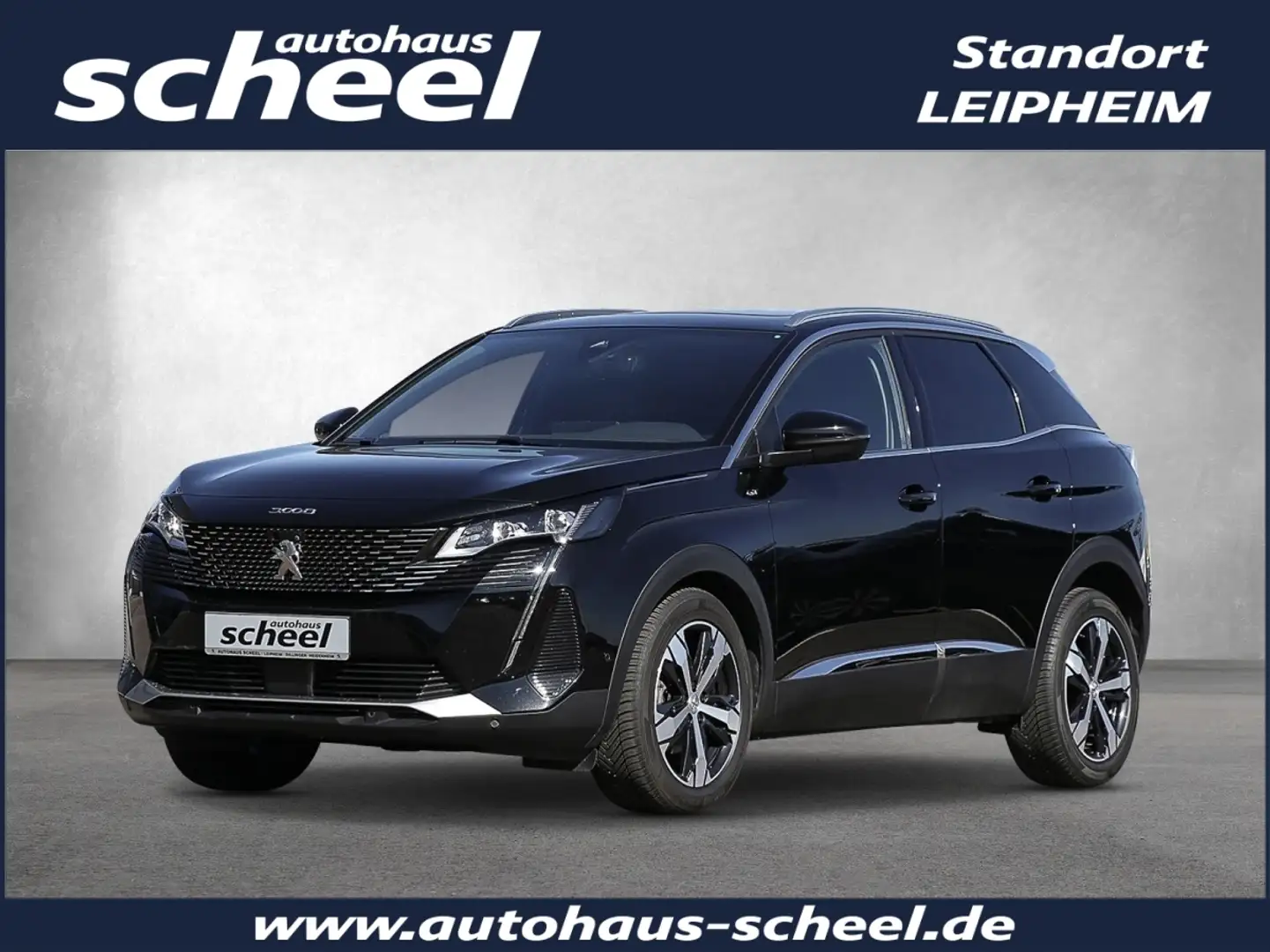 Peugeot 3008 1.5 BlueHDi 130 GT FLA Pano 360 SpurH LM Schwarz - 1