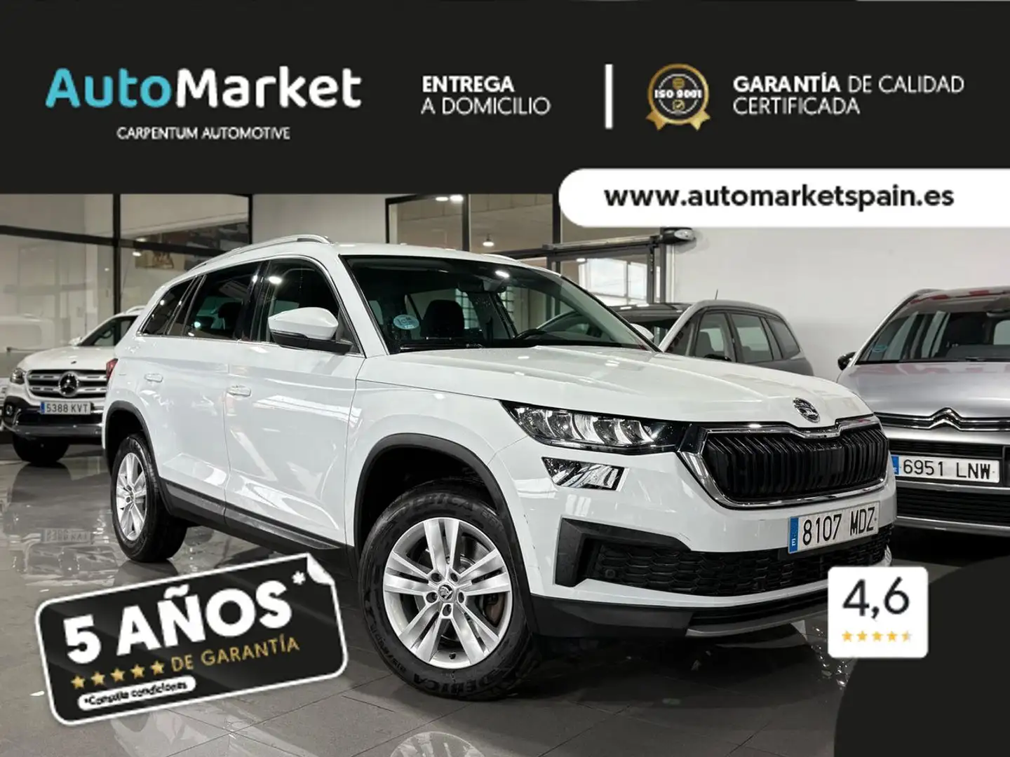 Skoda Kodiaq 2.0TDI AB tech Ambition 4x2 DSG 110kW Weiß - 1