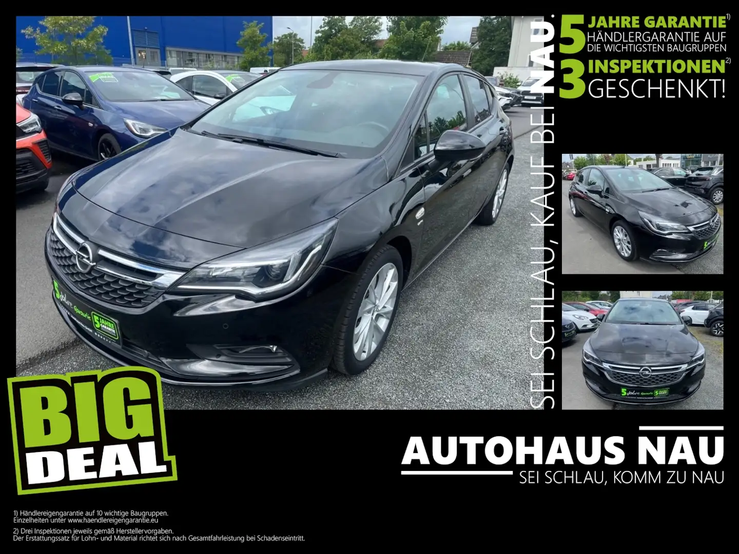 Opel Astra 1.4 Turbo Active mit Kamera Sitzhz. Inkl. Inspekti Noir - 1