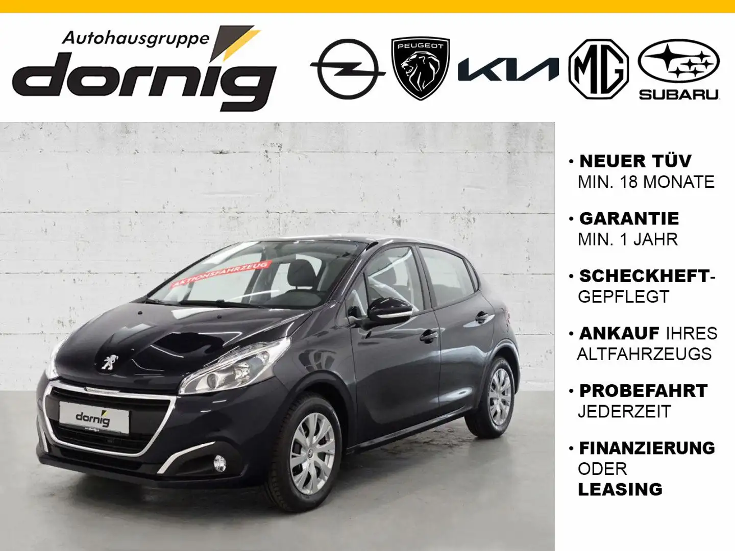Peugeot 208 Active, PureTech, SHZ Blau - 1