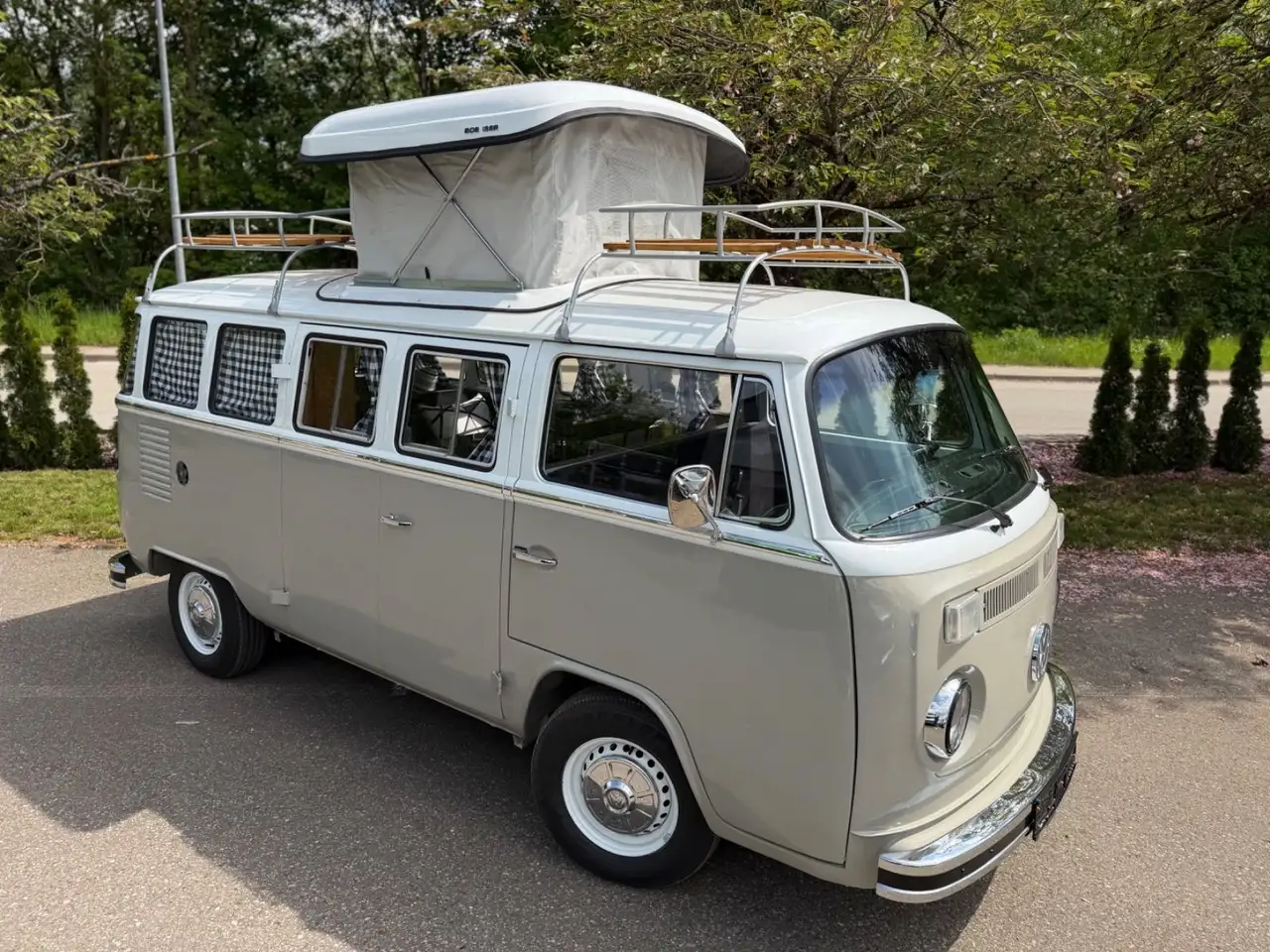 Volkswagen T2 Camper*Küche*Aufstelldach*H-Zulassung*TÜV Neu, foto 4