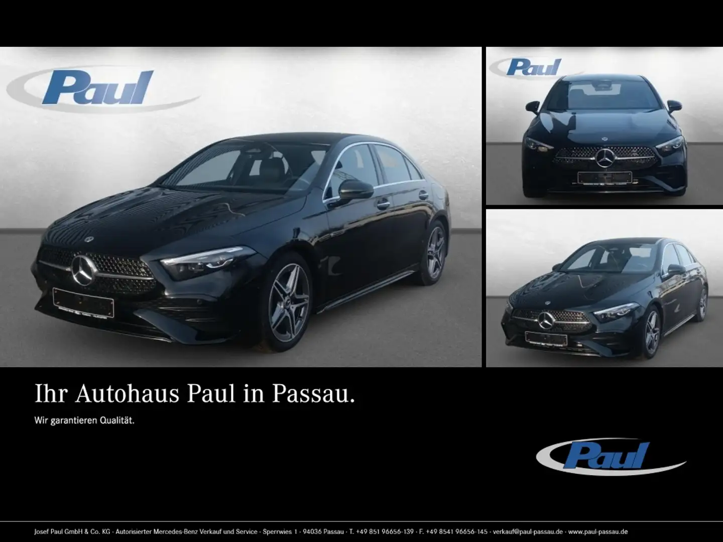 Mercedes-Benz A 220 d Limousine AMG+KAM+LED+MBUX Noir - 1