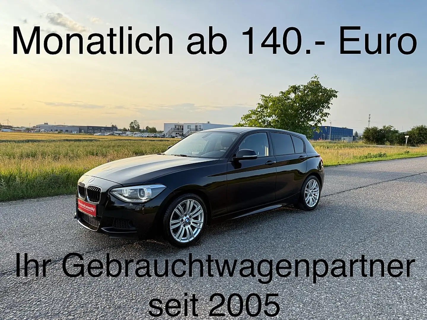 BMW 116 d M-Paket ab Werk Schwarz - 1