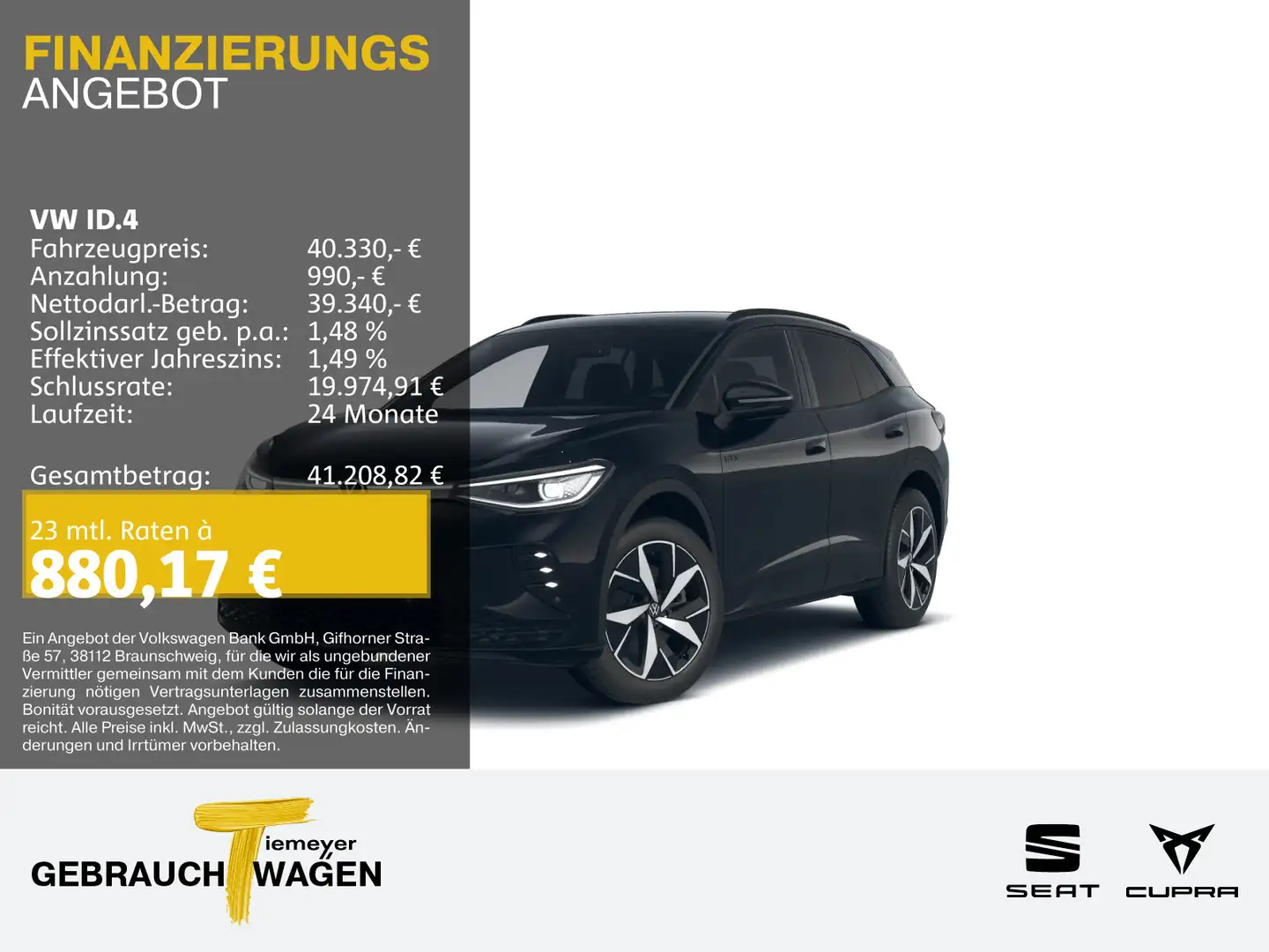 Volkswagen ID.4 GTX MATRIX NAVI WÄRMEP ASSIST Schwarz - 1