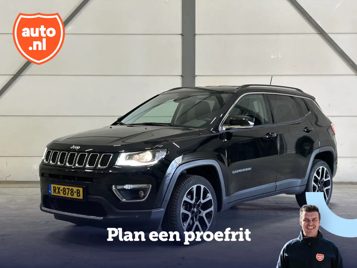 Jeep Compass 1.4 MultiAir Opening Edition 4x4 | Cruise Control Zwart - 1