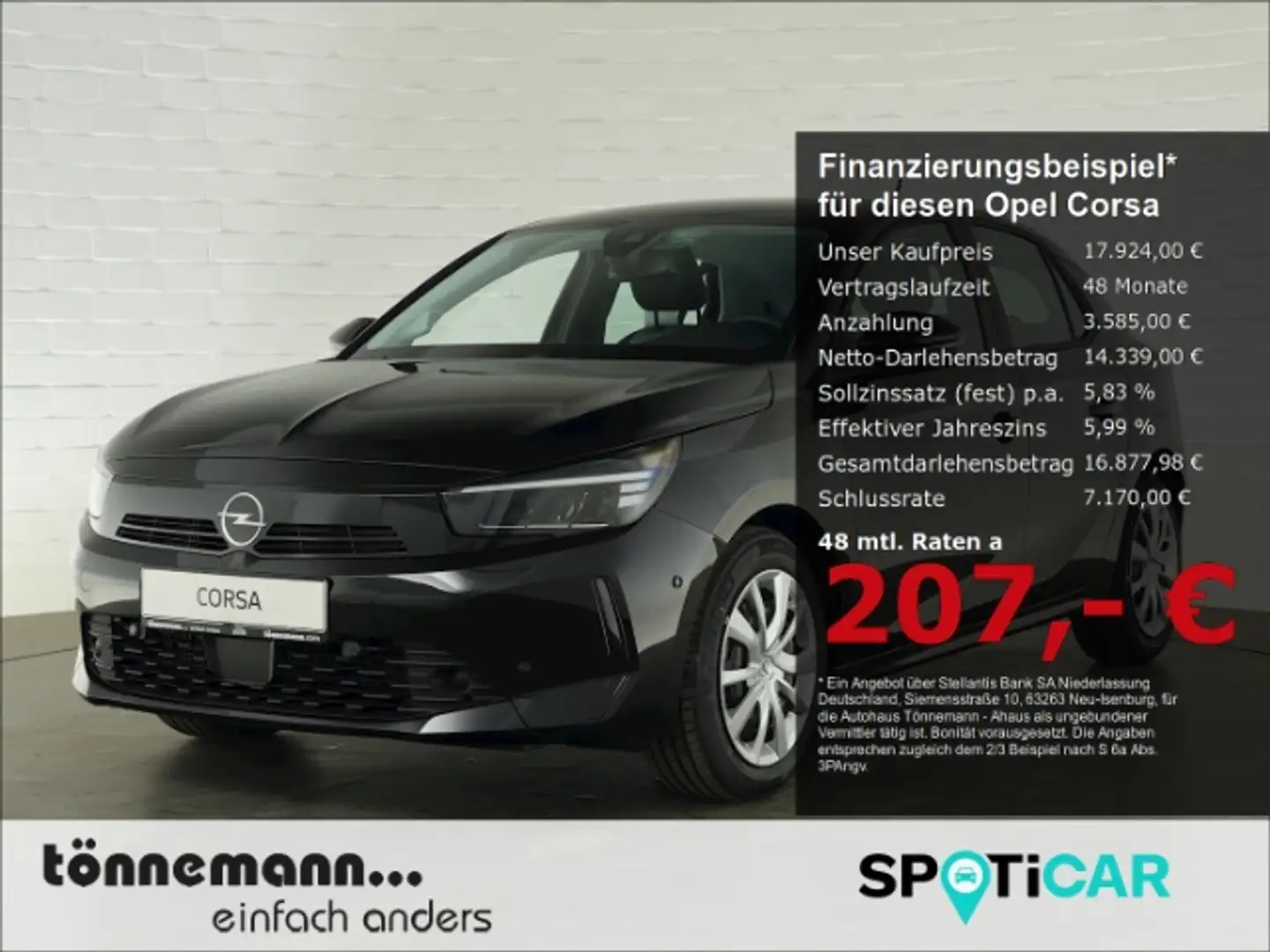 Opel Corsa F FACELIFT+RÜCKFAHRKAMERA+SITZ-/LENKRADHEIZUNG+LED Schwarz - 1