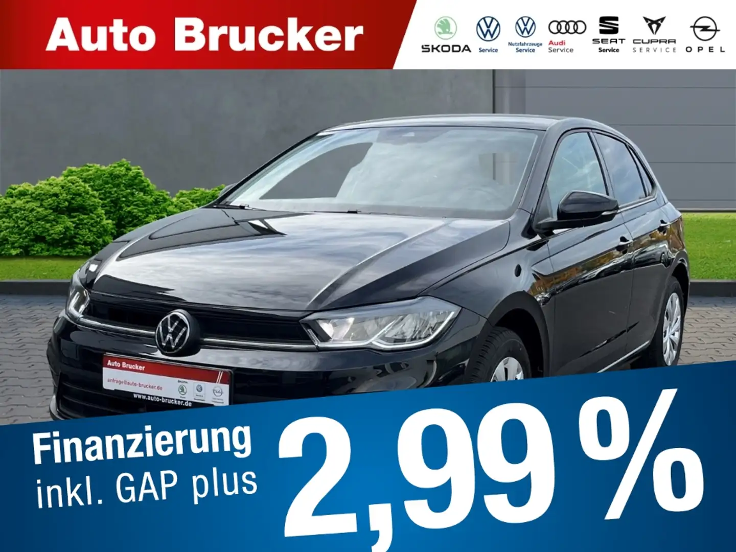 Volkswagen Polo VI Life 1.0 Navi+LED+Sitzheizung Zwart - 1
