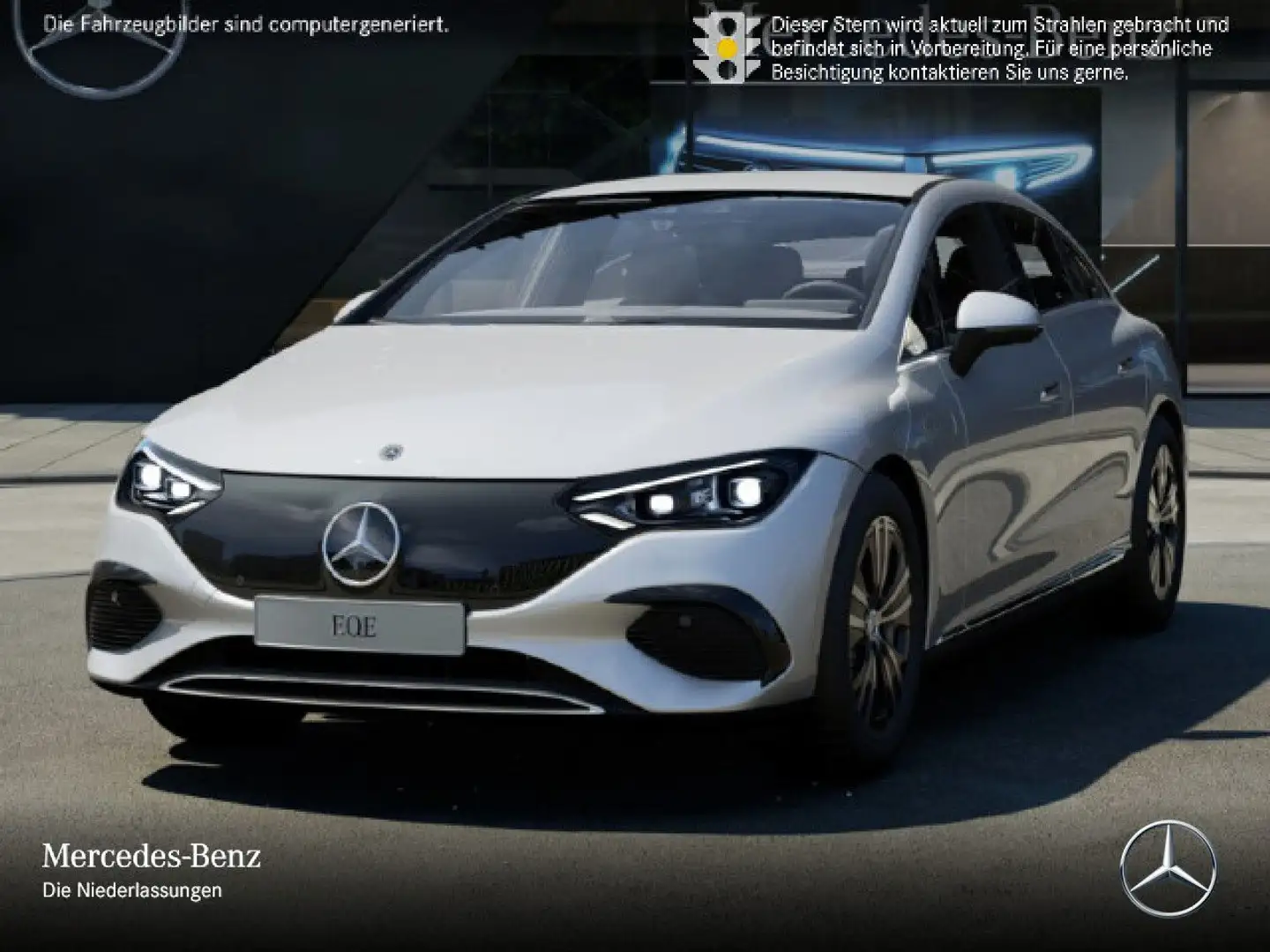 Mercedes-Benz EQE 300 Avantgarde Fahrass WideScreen 360° Distr+ Argent - 2