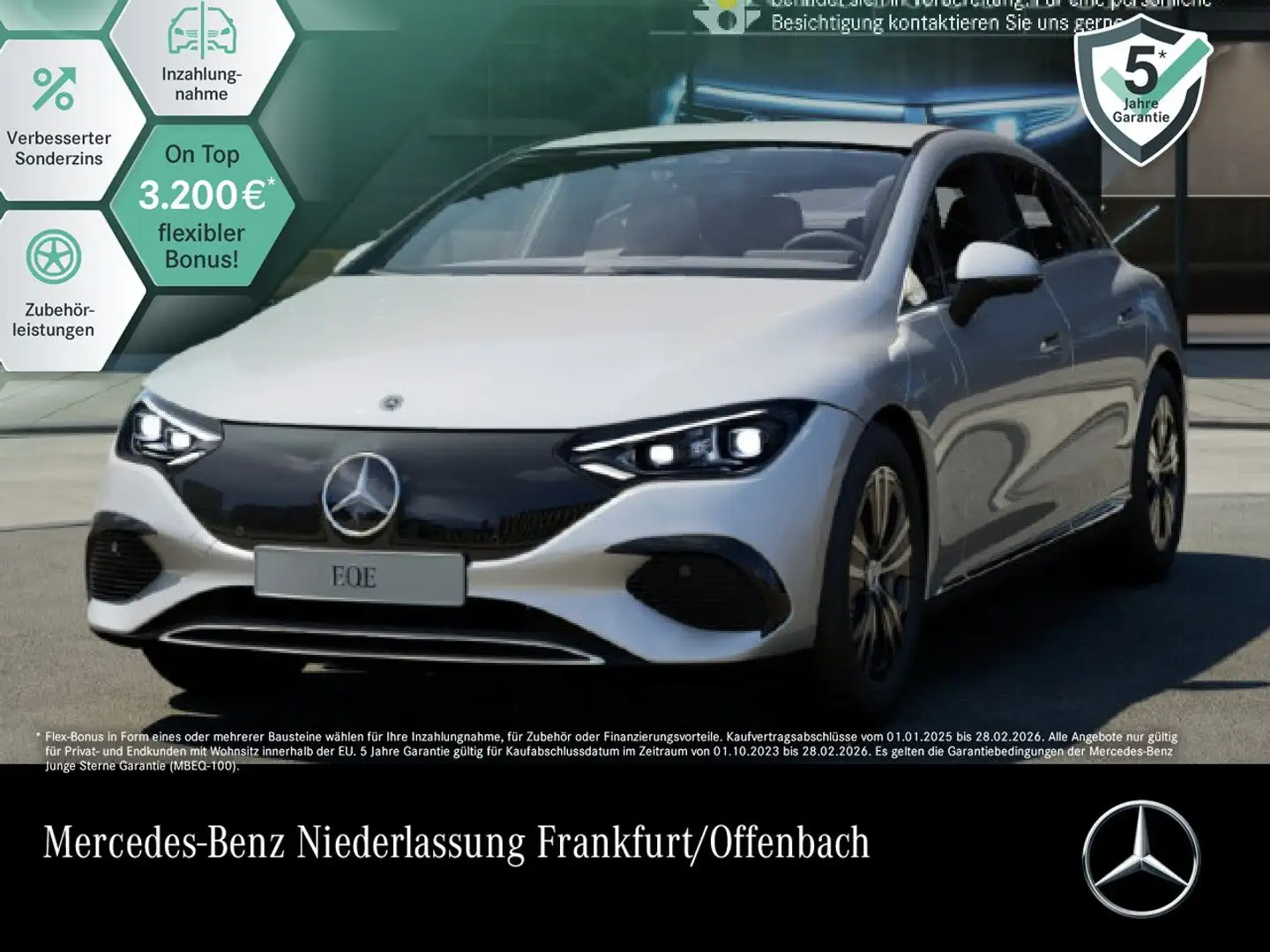Mercedes-Benz EQE 300 Avantgarde Fahrass WideScreen 360° Distr+ Argent - 1