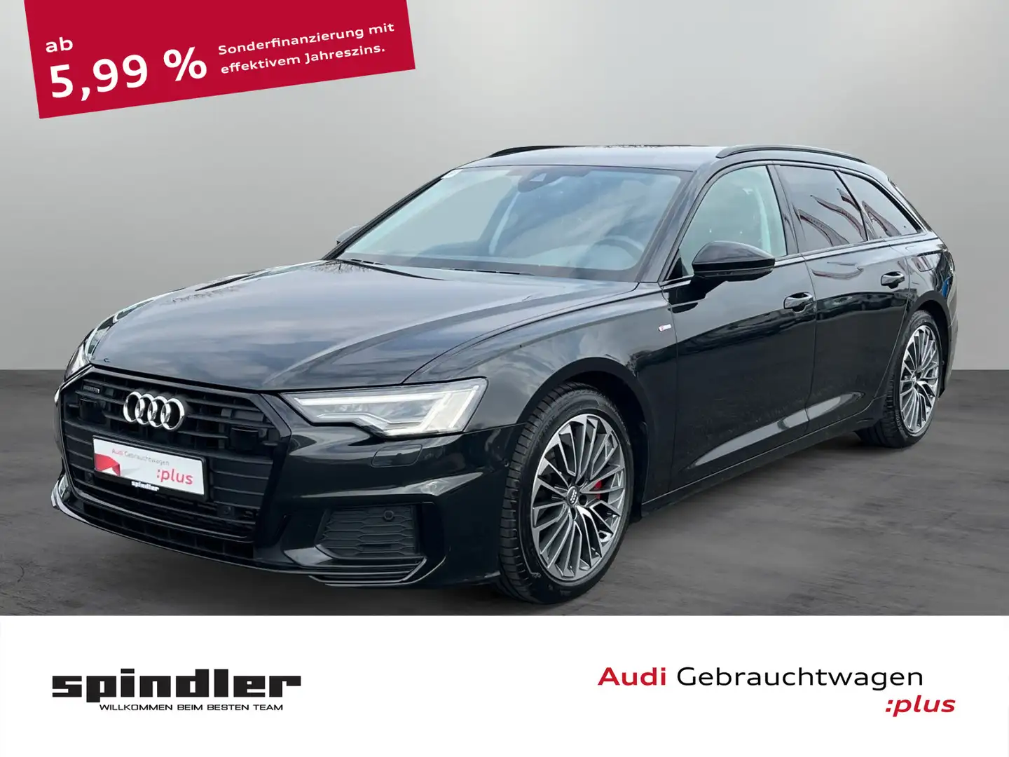 Audi A6 S-Line 55 TFSIe Quattro / Matrix, AHK Gris - 1