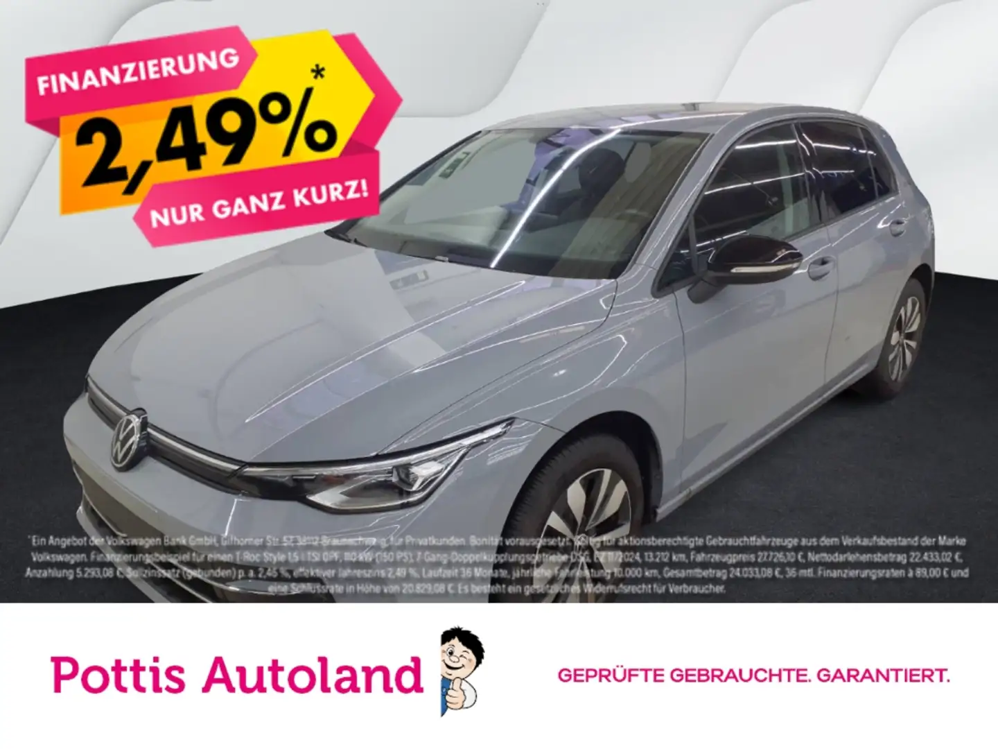 Volkswagen Golf 1.5 TSI GOAL AHK NAVI PDC SITZHZG Grau - 1