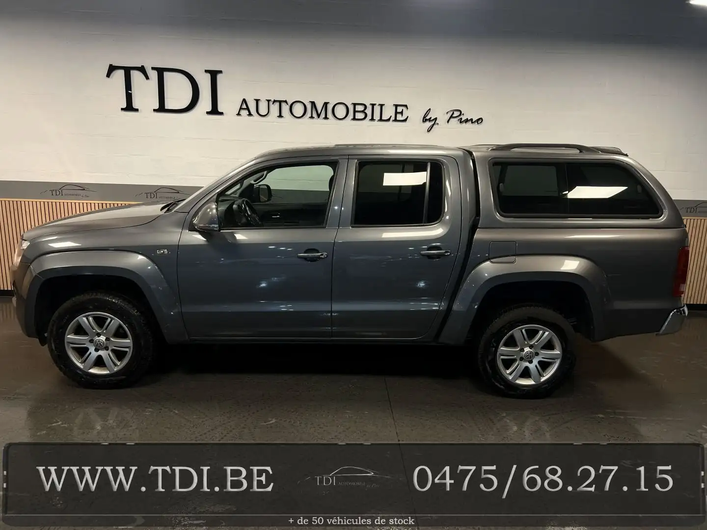 Volkswagen Amarok 2.0 CR Bi-TDi 4Motion Trendline*1er Main*Belge*✔ Gris - 1