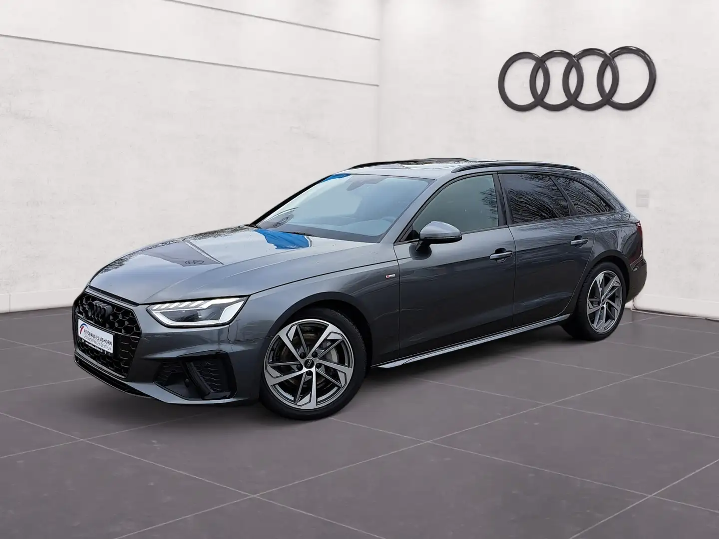 Audi A4 Avant S line 40 TDI quattro S tronic PANO NAV KAM Grijs - 2