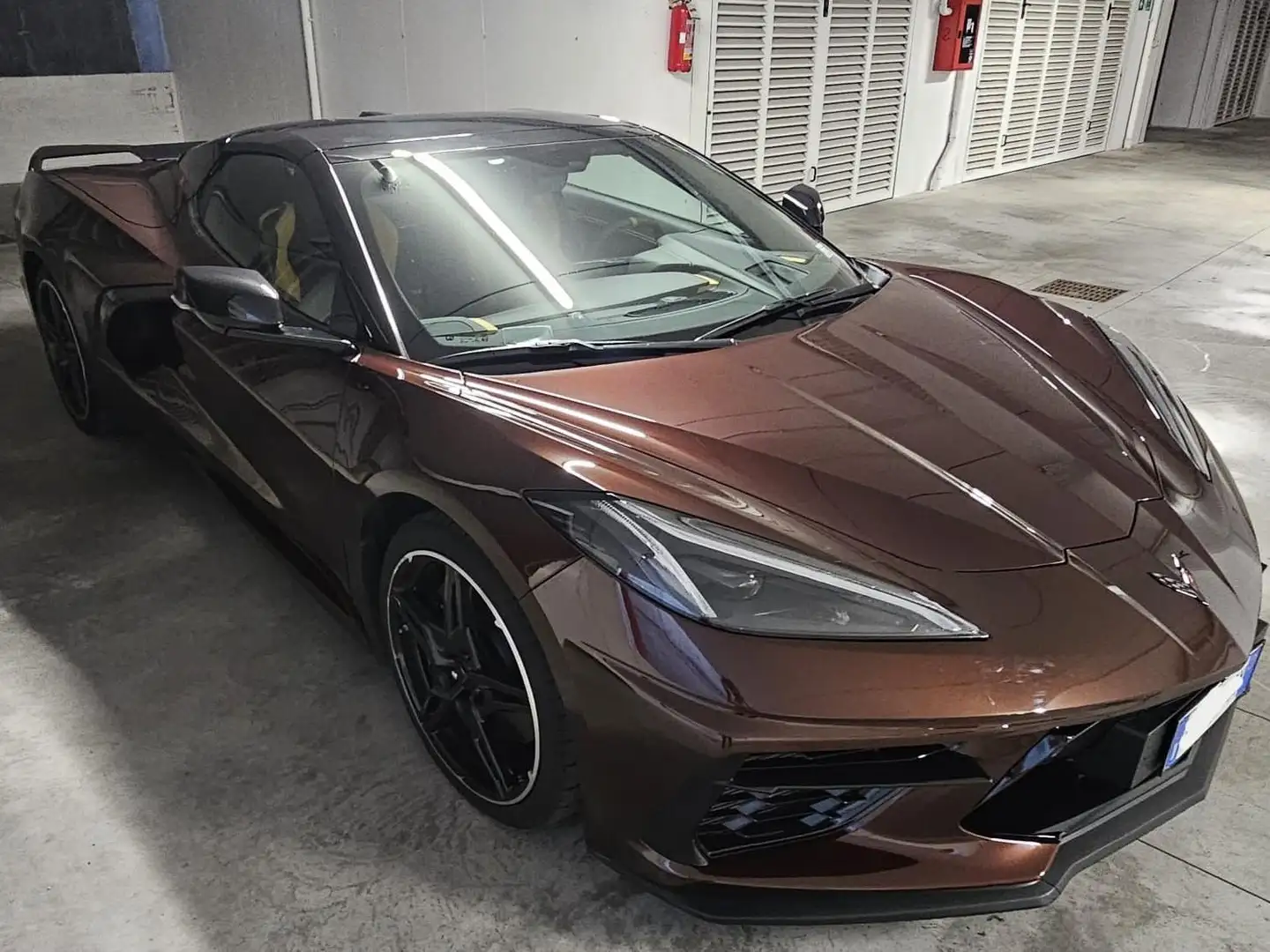 Corvette C8 C8 Cabrio 6.2 Stingray 3LT auto Marrone - 2