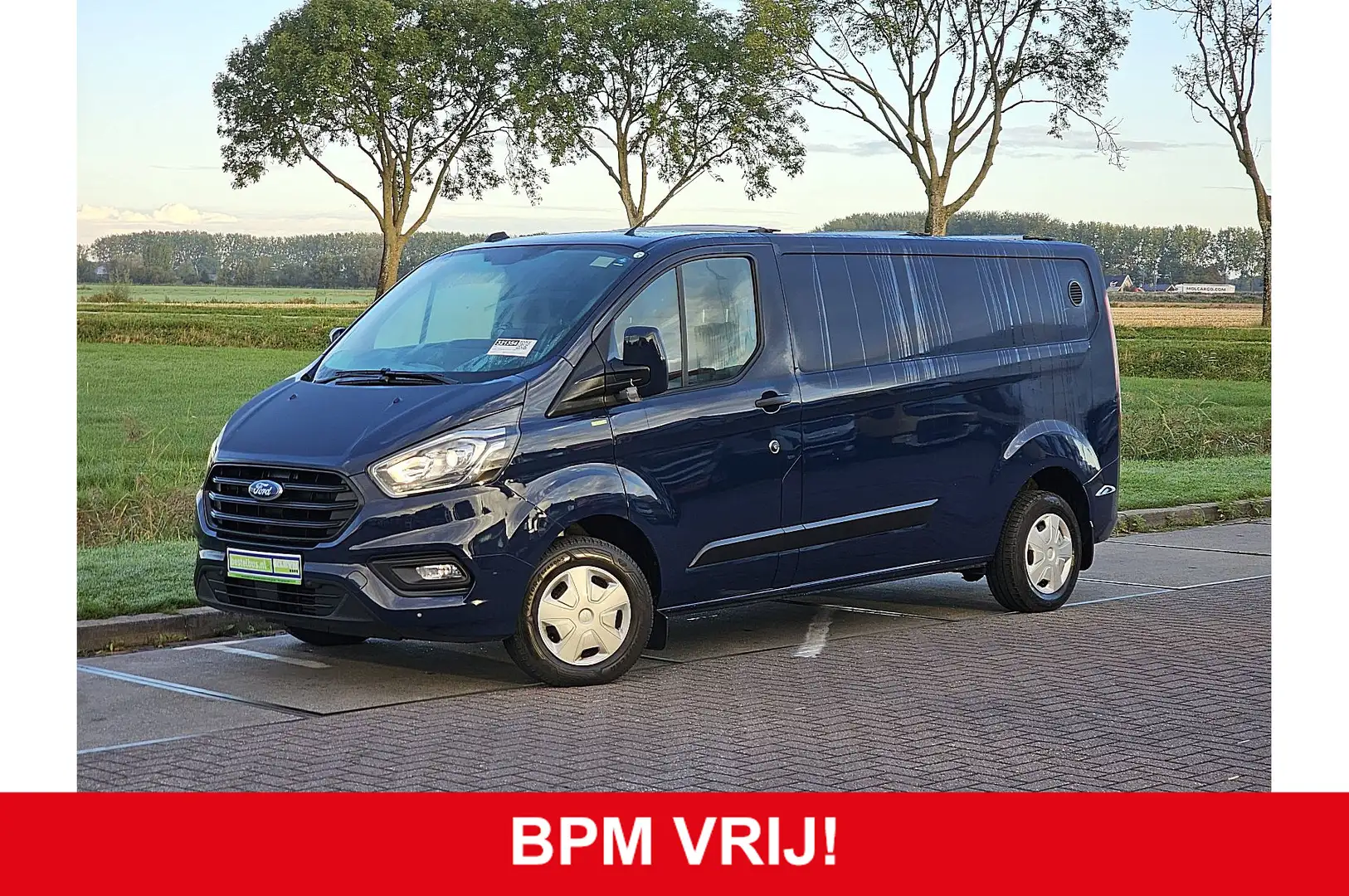 Ford Transit Custom 300 2.0 TDCI L2H1 Trend Navi Trekhaak Airco Euro6 Blau - 1