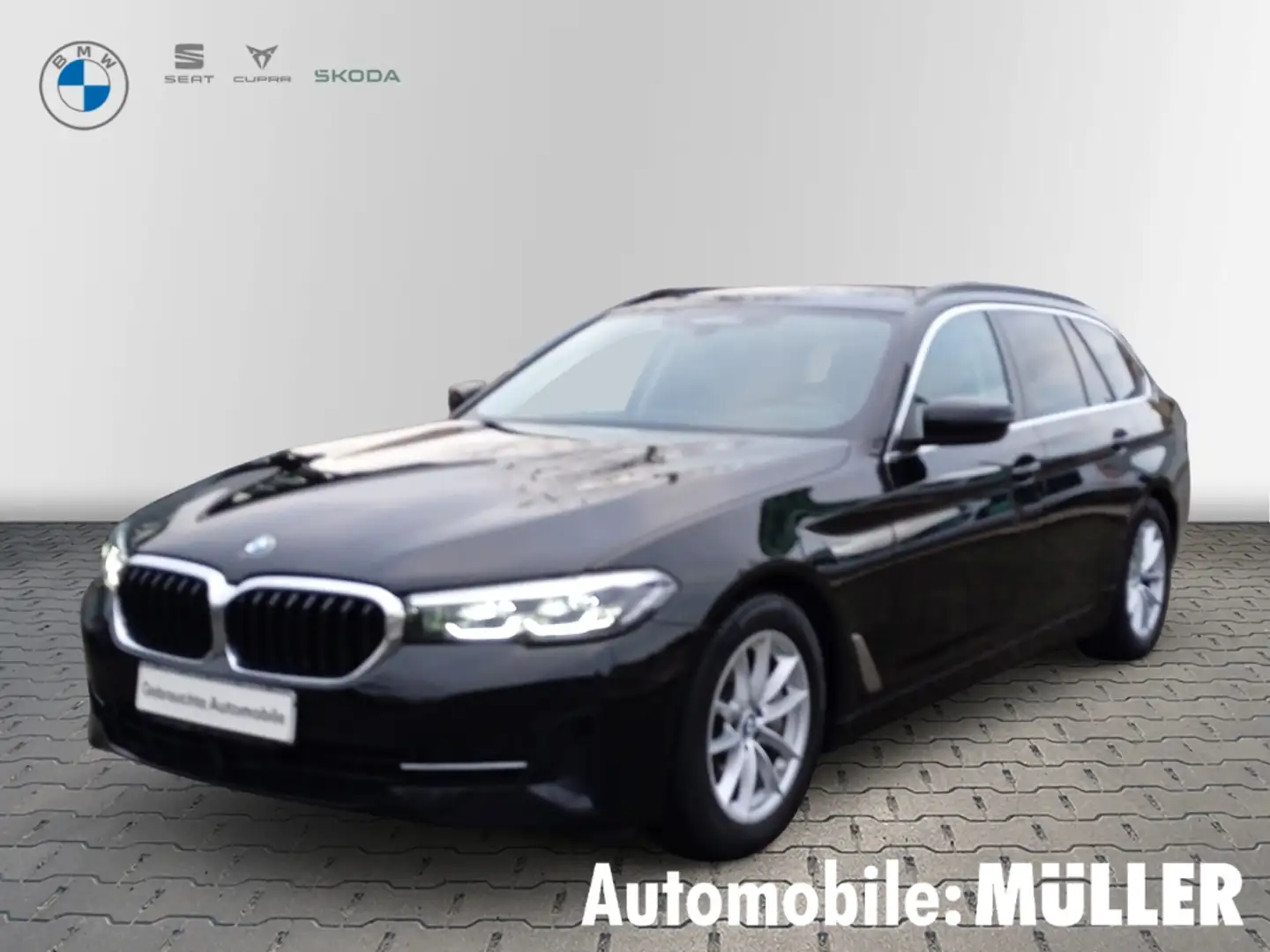 BMW 530 d Touring Aut. AHZV+KLIMA+360 KAMERA+PANORAMA+HEAD Schwarz - 1