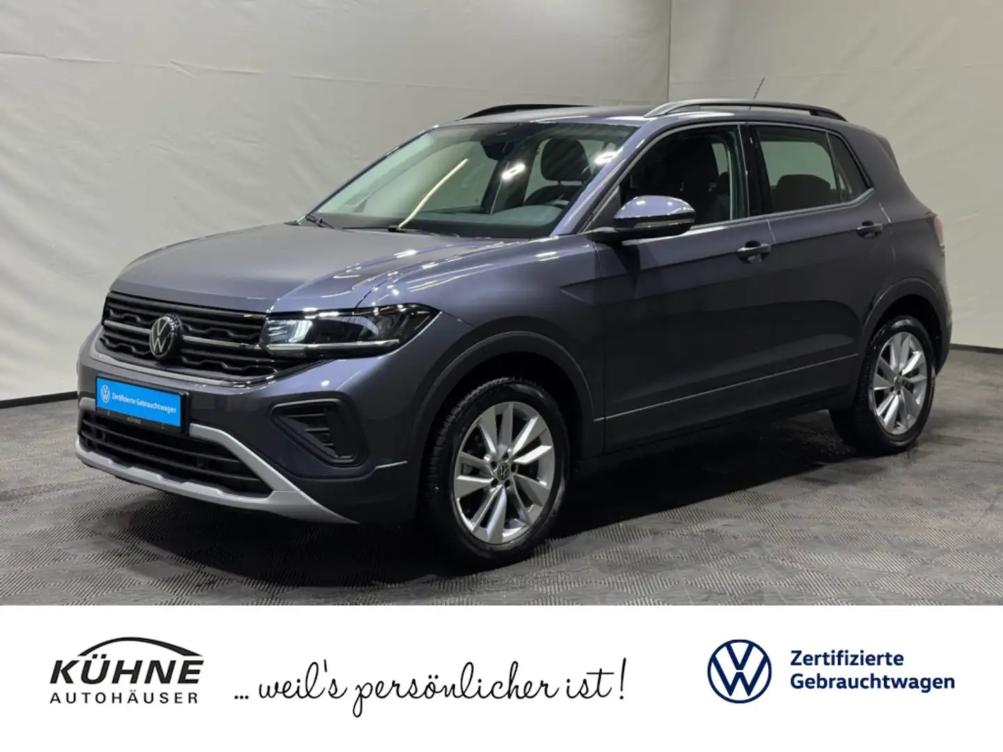 Volkswagen T-Cross Life 1.0 TSI | LED NAVI KAMERA AHK ACC Grau - 1