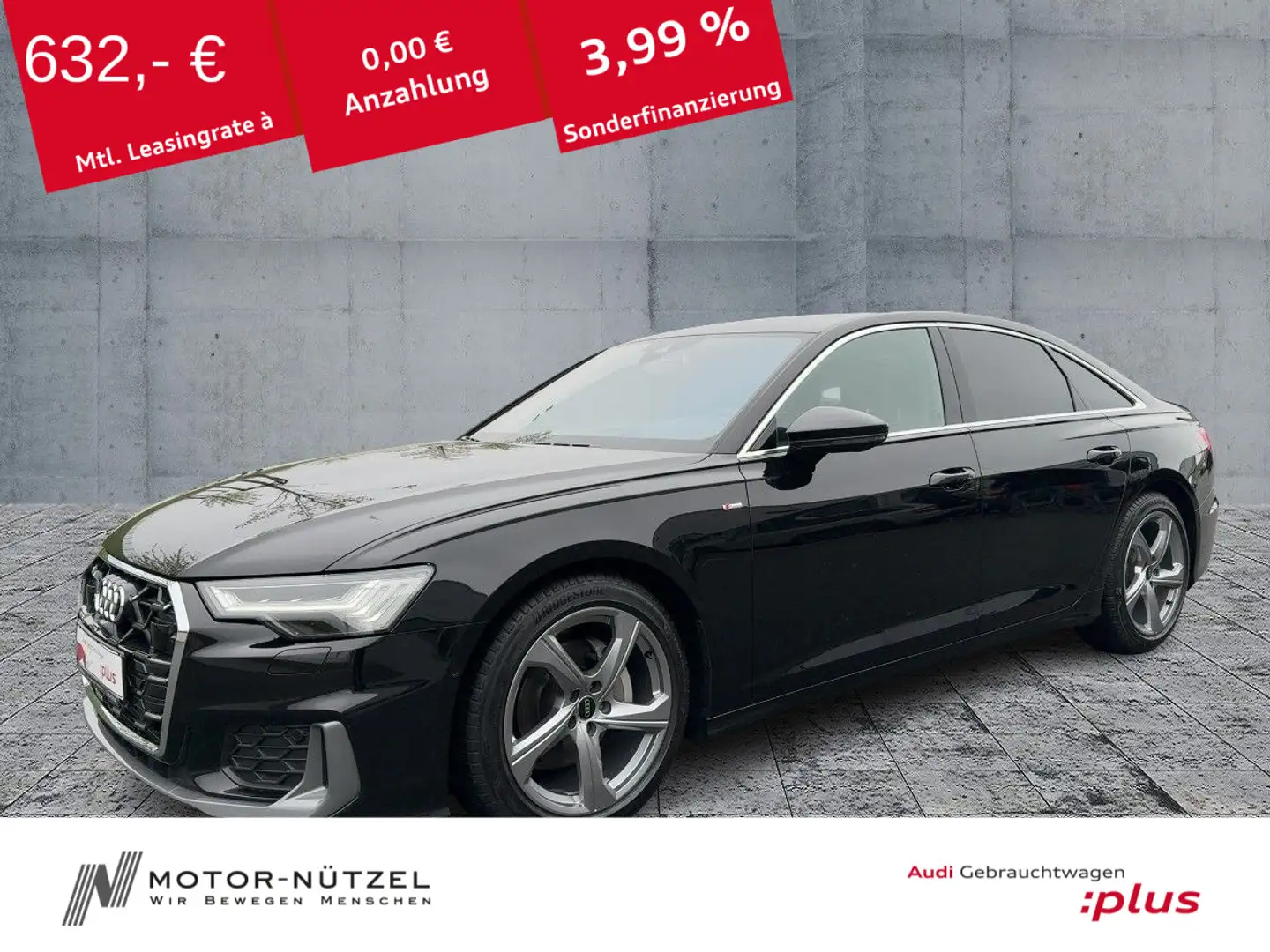 Audi A6 40 TDI QU S-LINE MATRIX+HuD+TV+360° Noir - 1